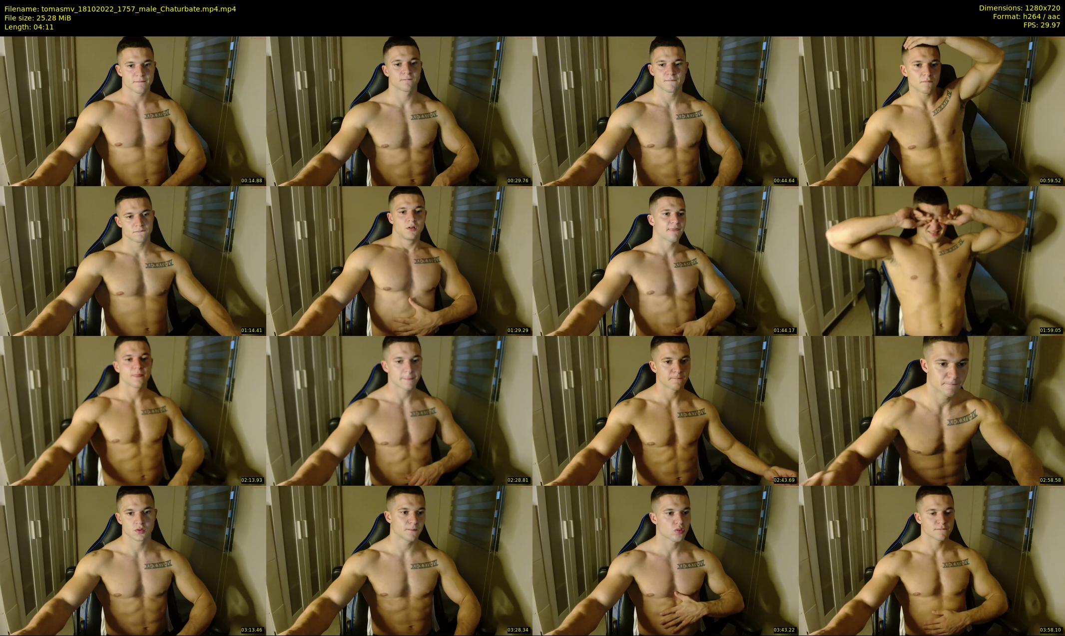 tomasmv — 5 minute Chaturbate male cam show recording, 720p, Oct 18, 2022