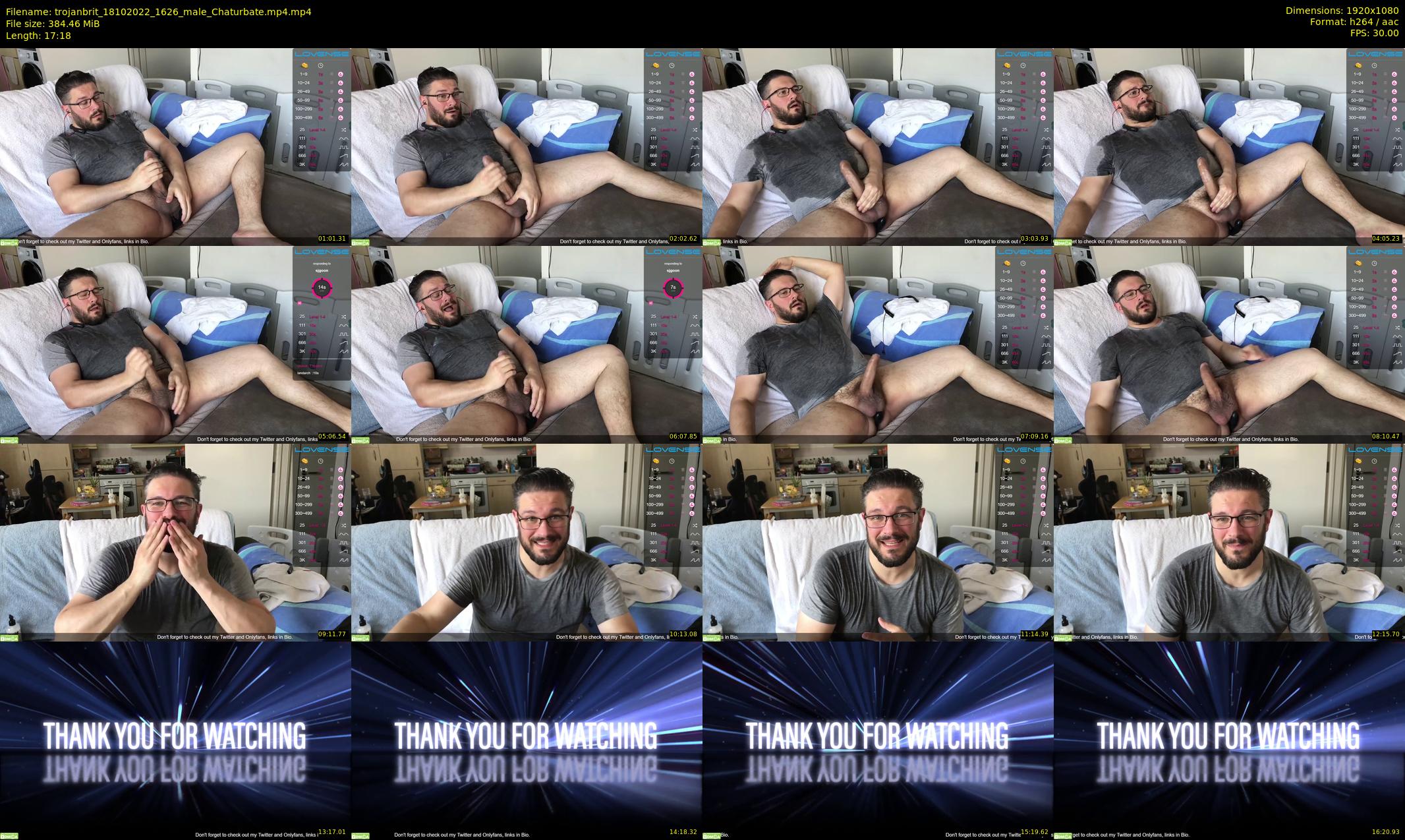trojanbrit — 18 minute Chaturbate male cam show recording, 1080p, Oct 18, 2022
