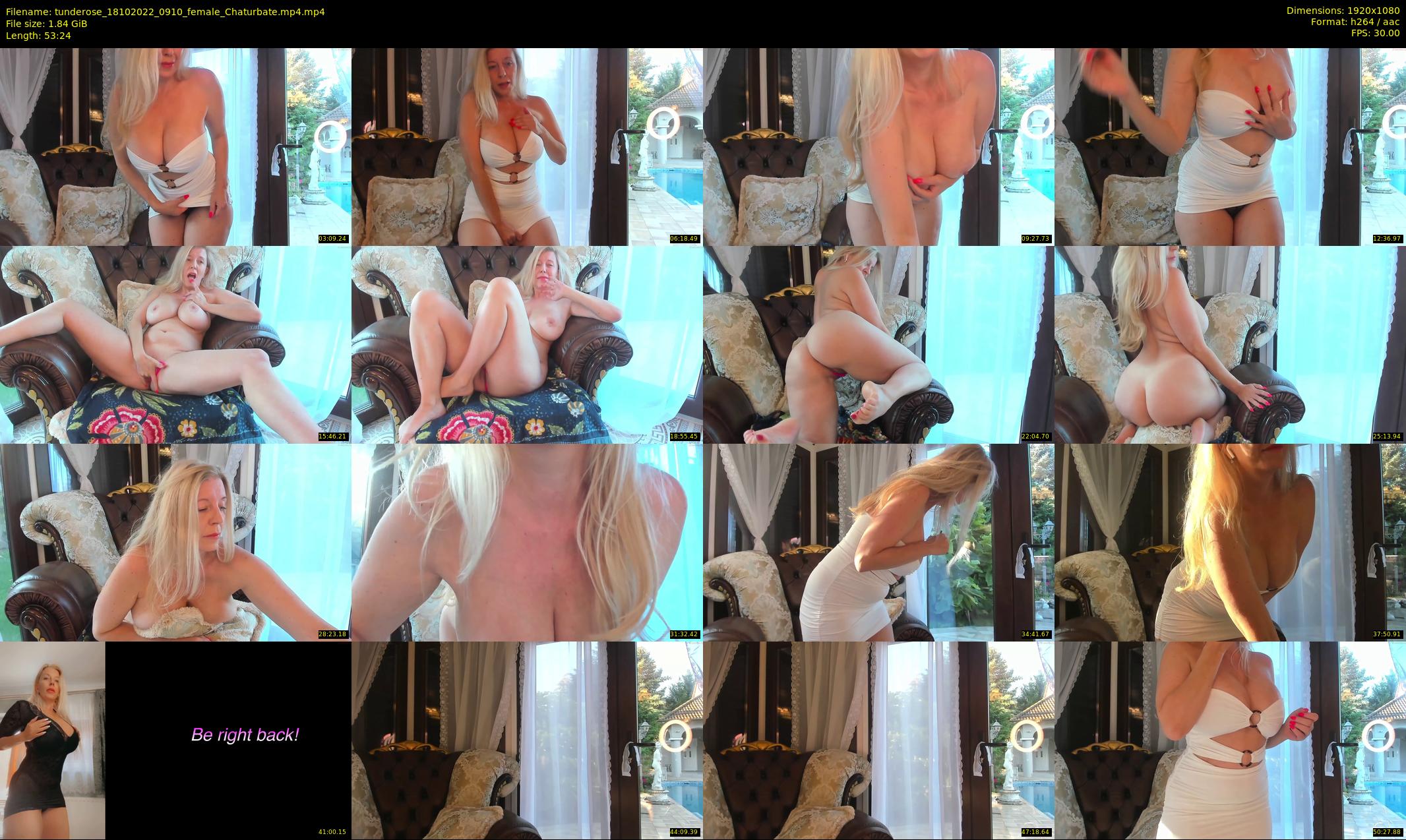 tunderose — 54 minute Chaturbate female cam show recording, 1080p, Oct 18, 2022