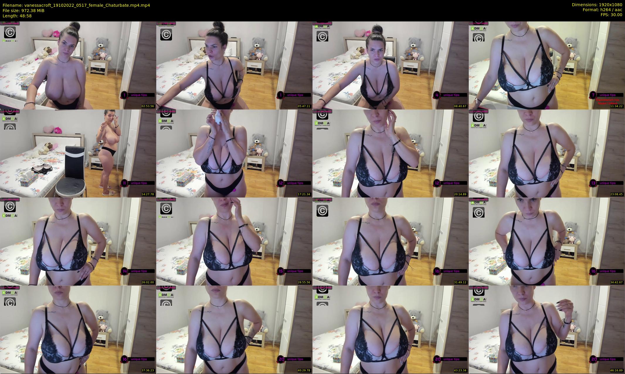 vanessacroft — 49 minute Chaturbate female cam show recording, 1080p, Oct 19, 2022