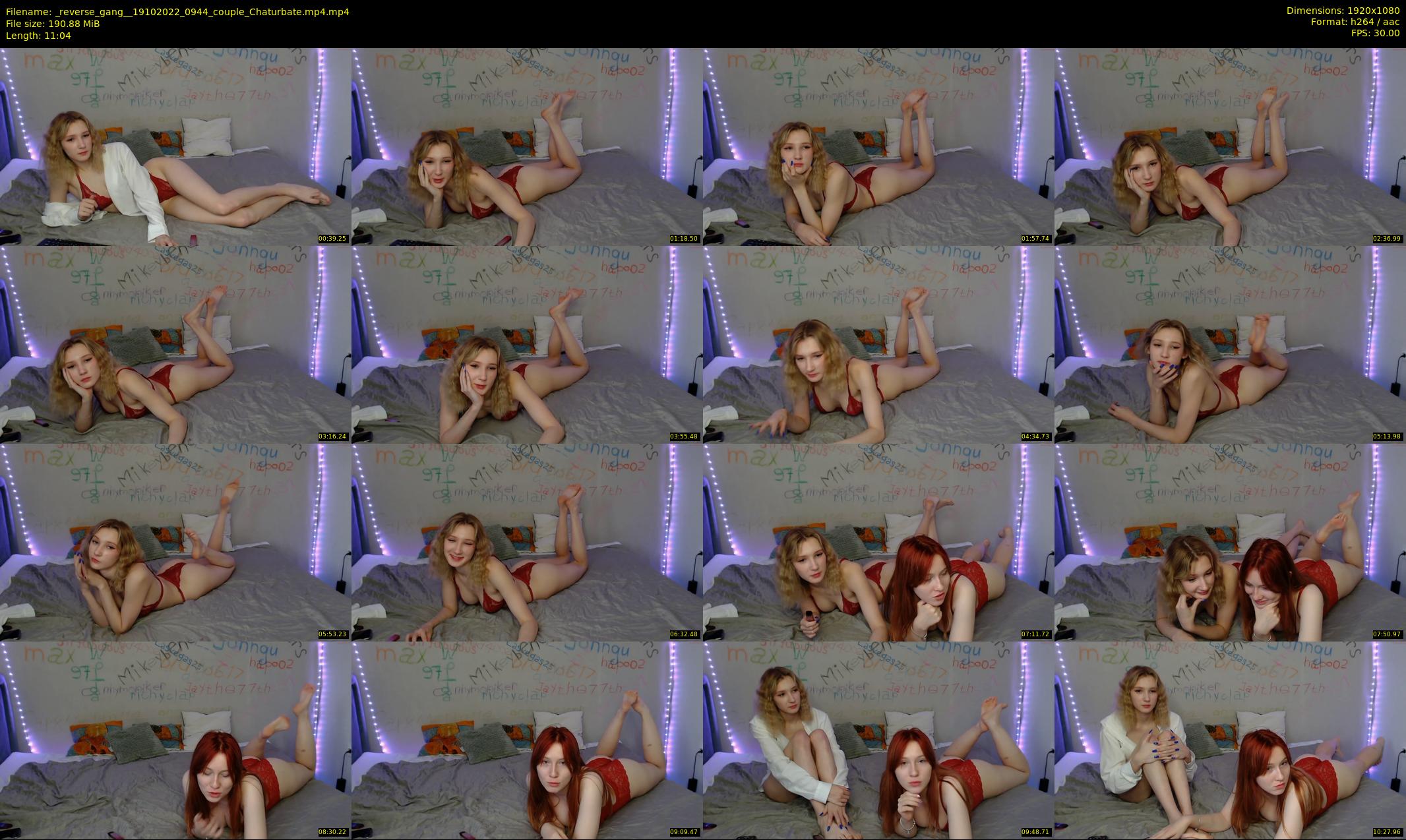 _reverse_gang_ — 12 minute Chaturbate couple cam show recording, 1080p, Oct 19, 2022
