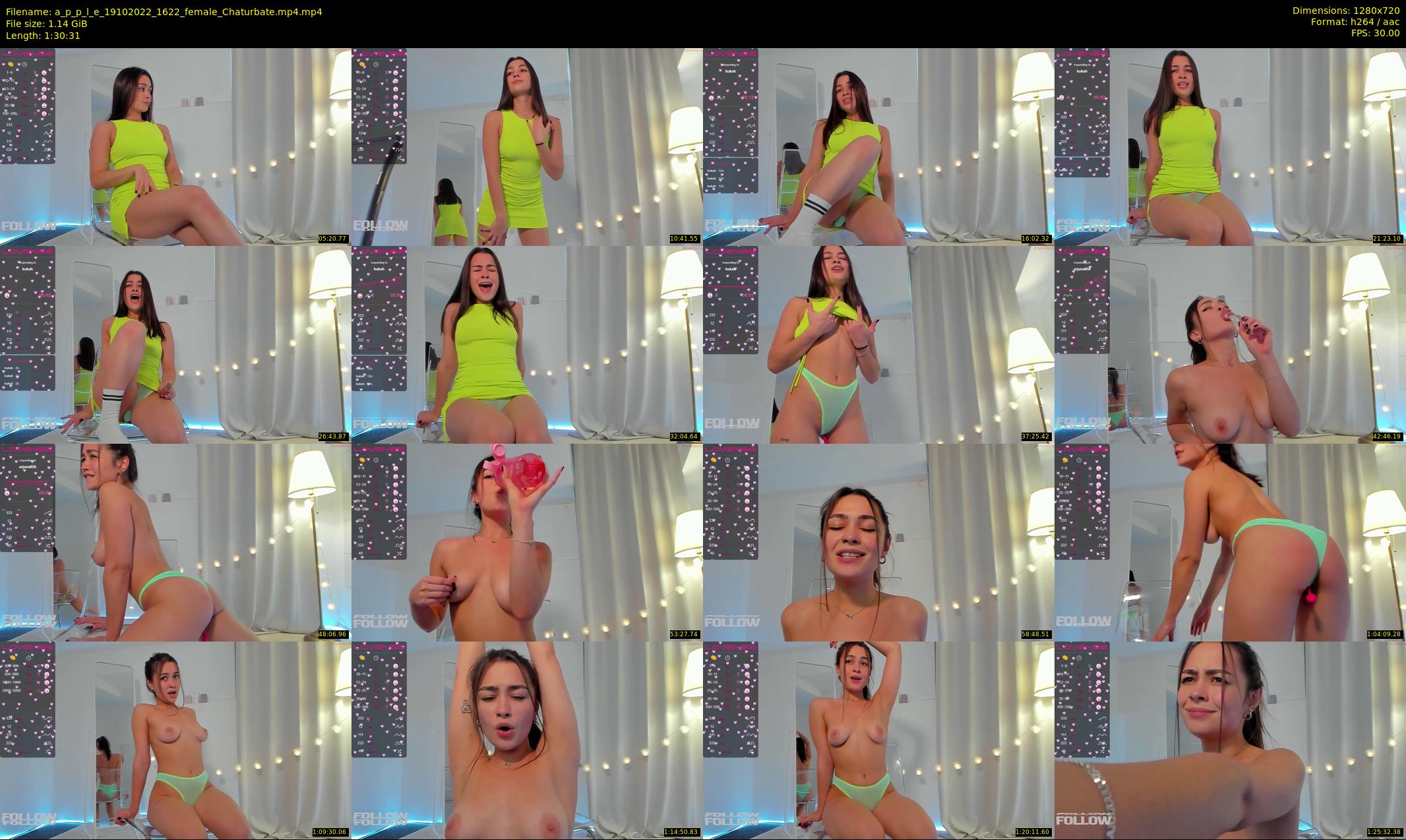 a_p_p_l_e — 91 minute Chaturbate female cam show recording, 720p, Oct 19, 2022