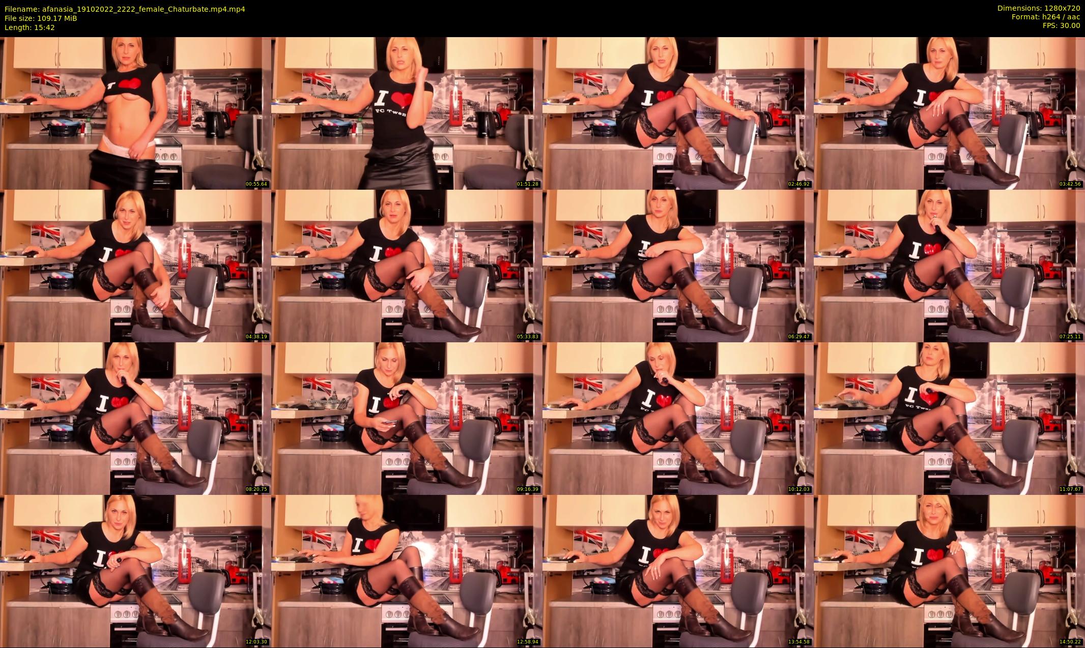 afanasia — 16 minute Chaturbate female cam show recording, 720p, Oct 19, 2022