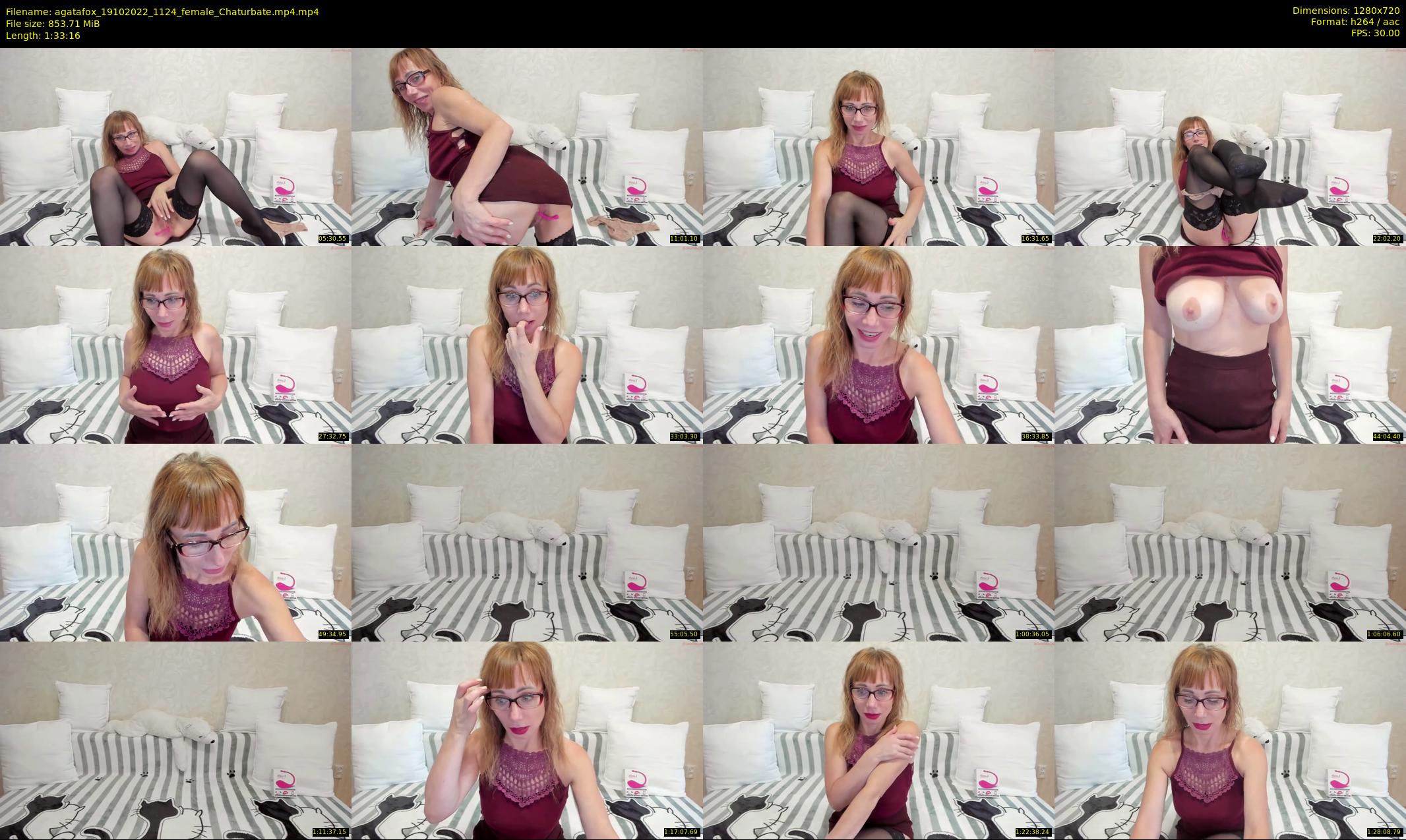 agatafox — 94 minute Chaturbate female cam show recording, 720p, Oct 19, 2022