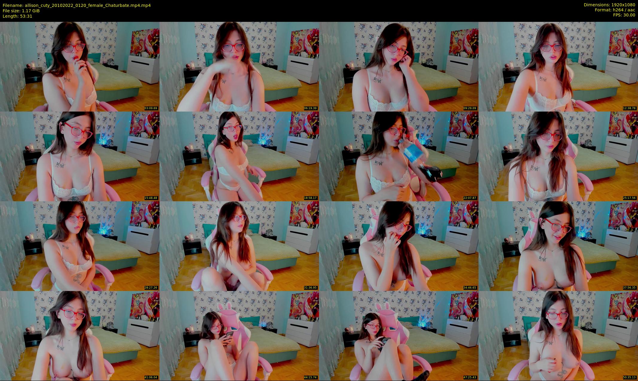 allison_cuty — 54 minute Chaturbate female cam show recording, 1080p, Oct 20, 2022