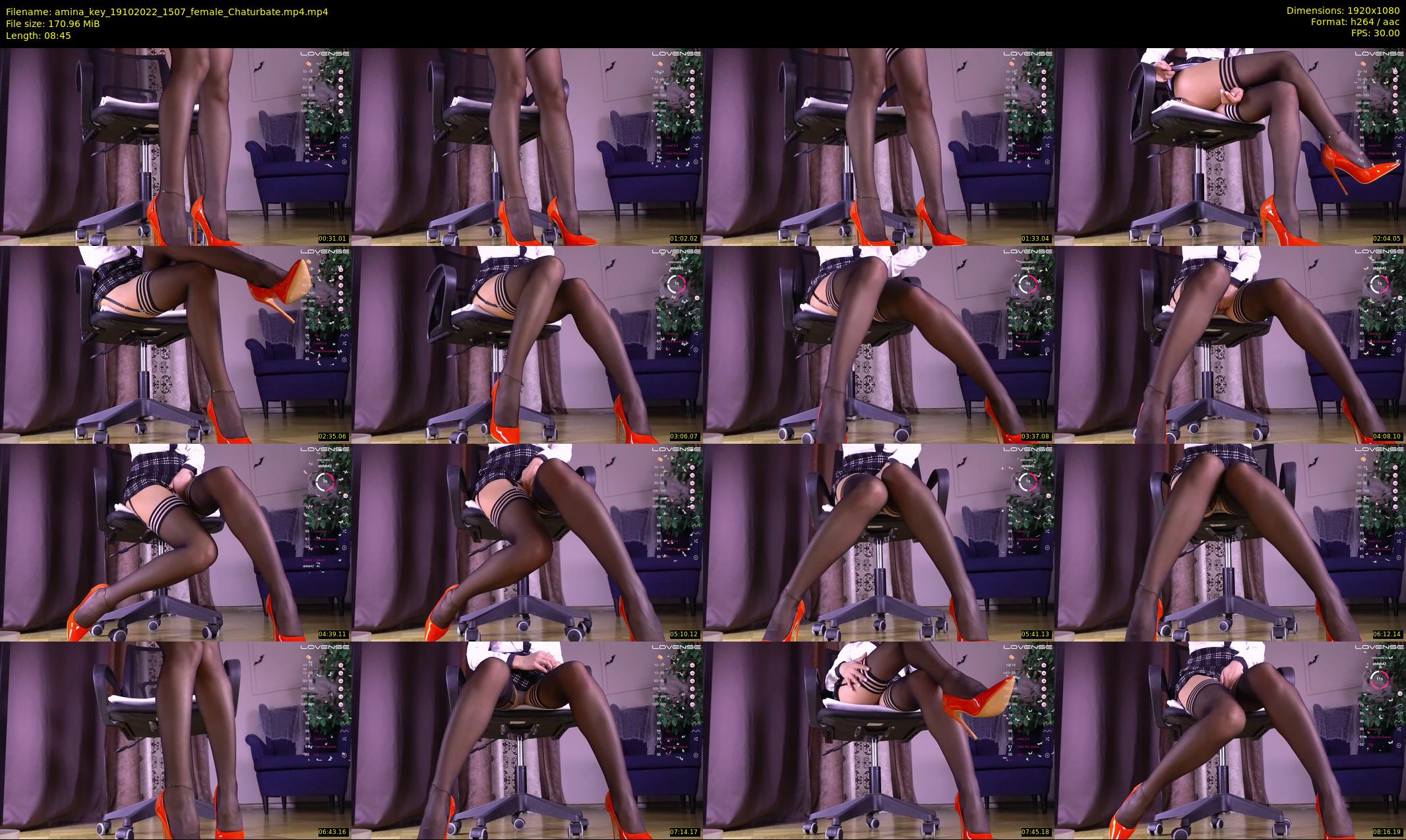 amina_key — 9 minute Chaturbate female cam show recording, 1080p, Oct 19, 2022