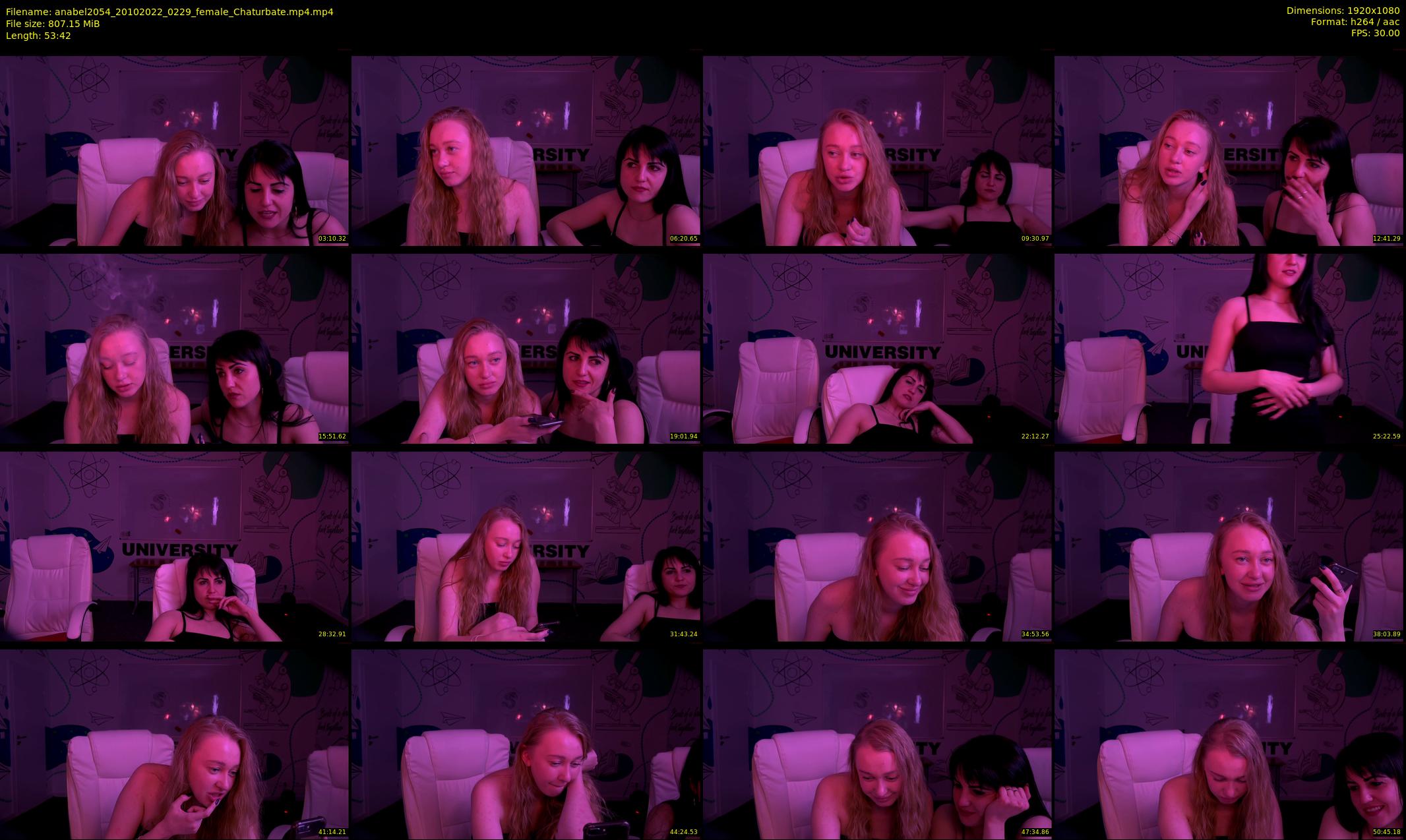 anabel2054 — 54 minute Chaturbate female cam show recording, 1080p, Oct 20, 2022