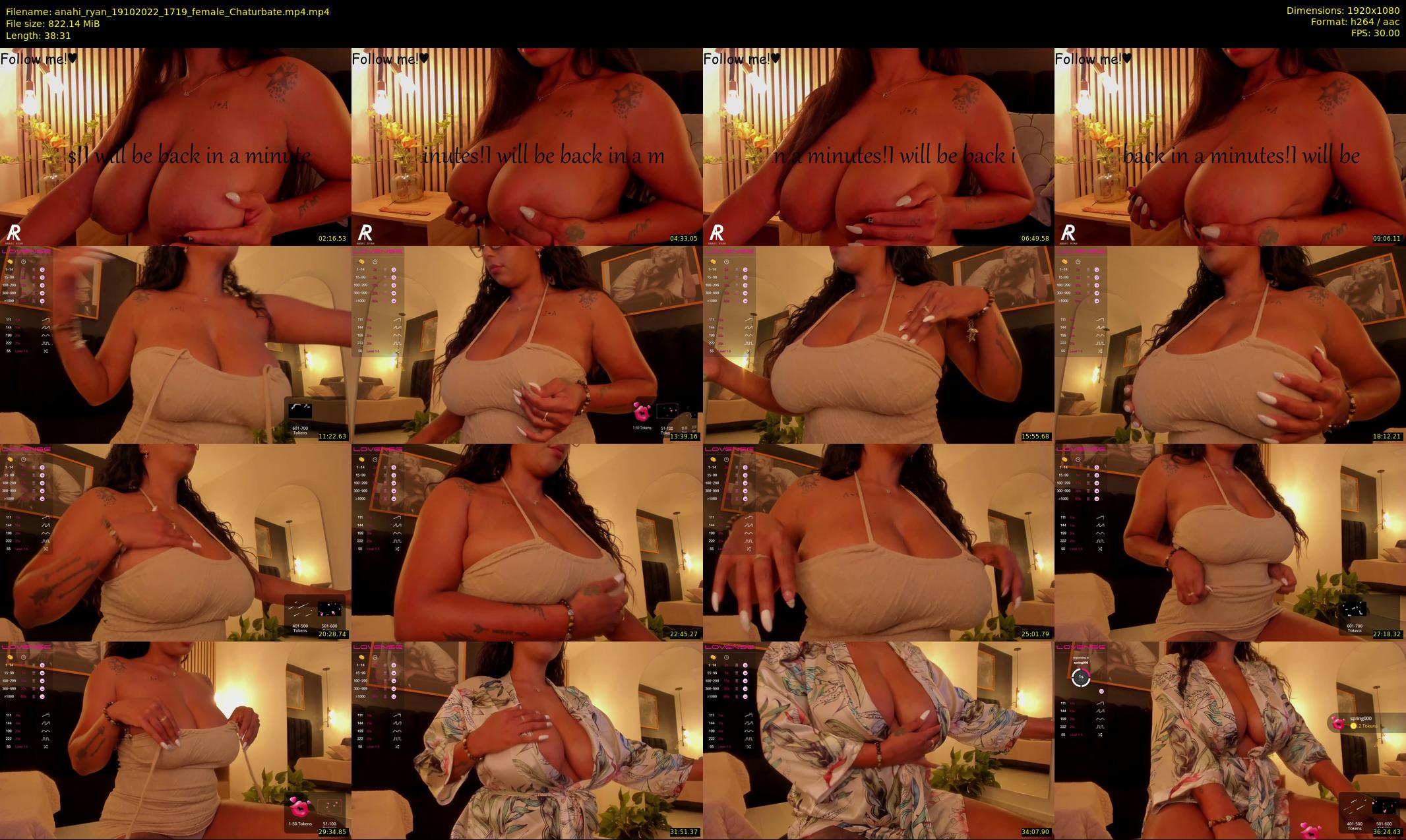 anahi_ryan — 39 minute Chaturbate female cam show recording, 1080p, Oct 19, 2022