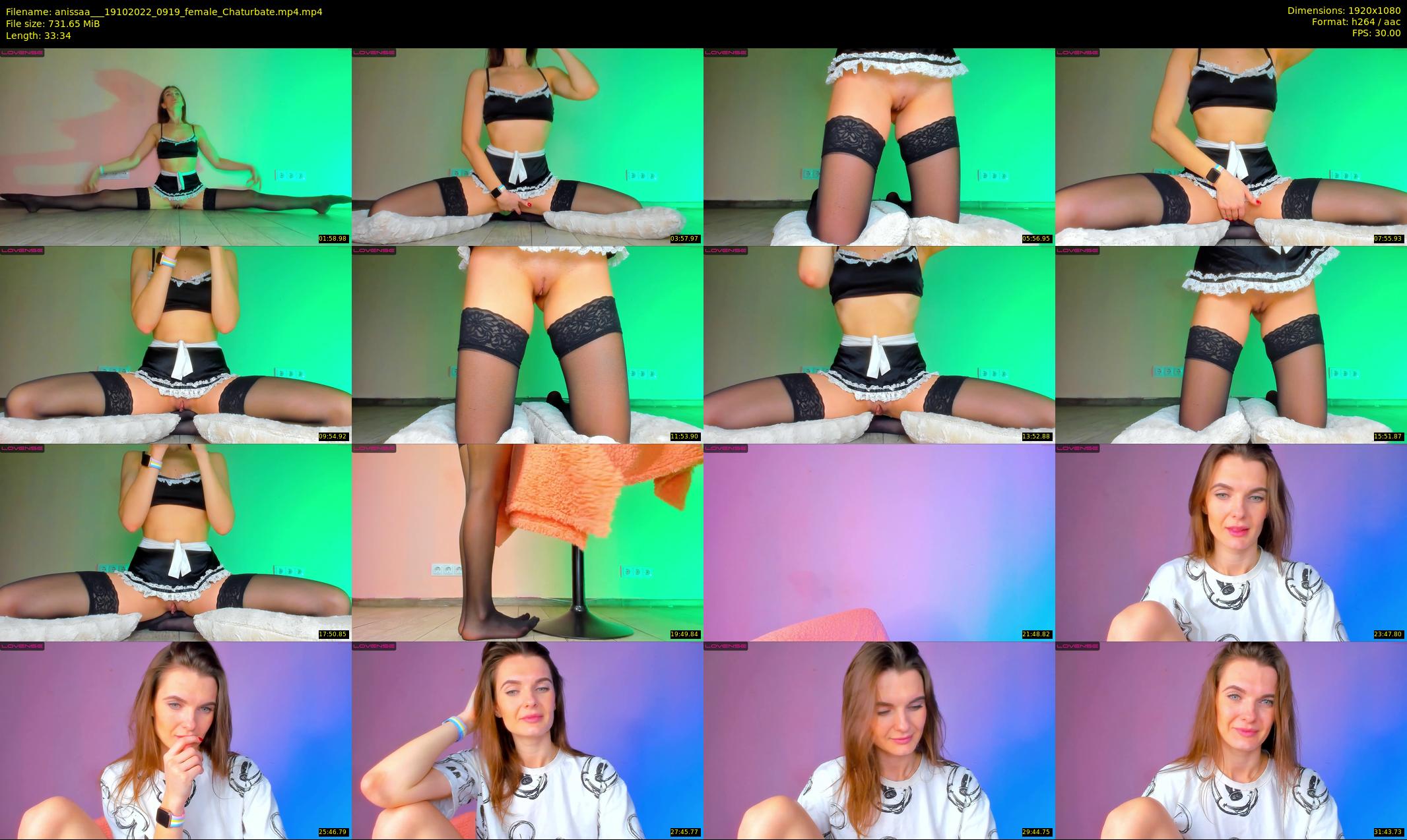 anissaa__ — 34 minute Chaturbate female cam show recording, 1080p, Oct 19, 2022