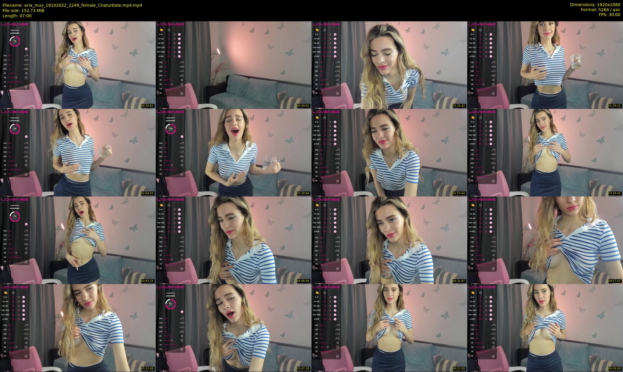 aria_muv — 7 minute Chaturbate female cam show recording, 1080p, Oct 19, 2022