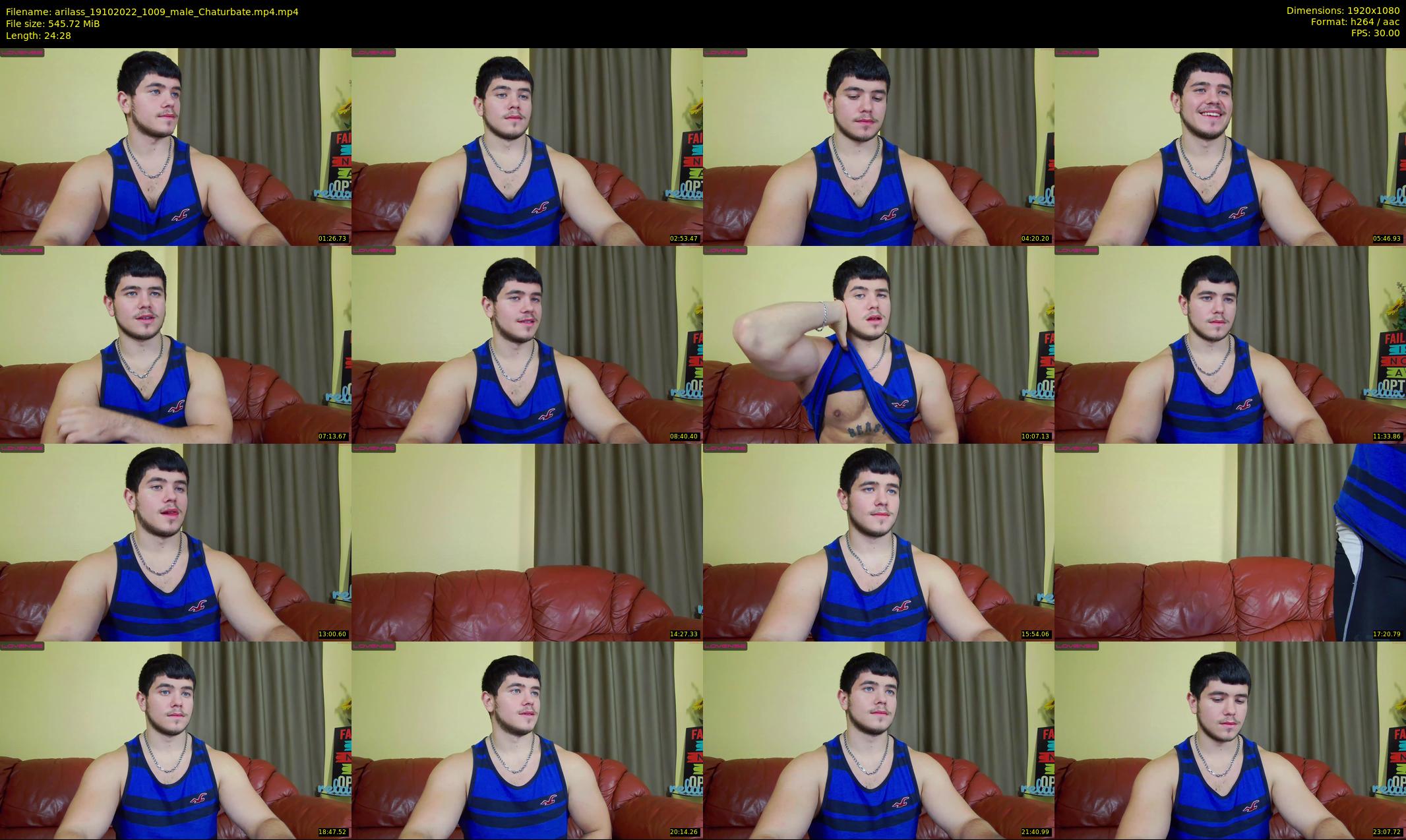 arilass — 25 minute Chaturbate male cam show recording, 1080p, Oct 19, 2022