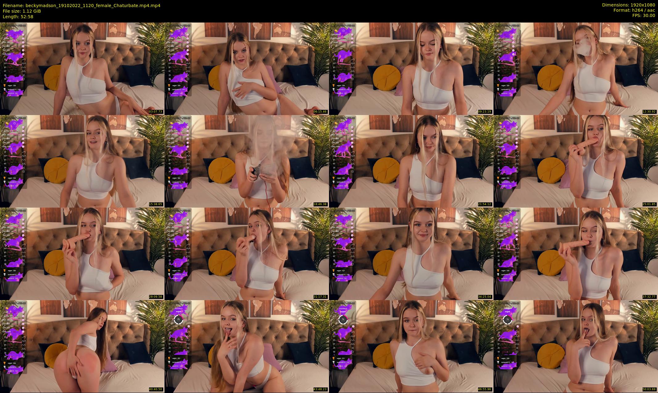 beckymadson — 53 minute Chaturbate female cam show recording, 1080p, Oct 19, 2022