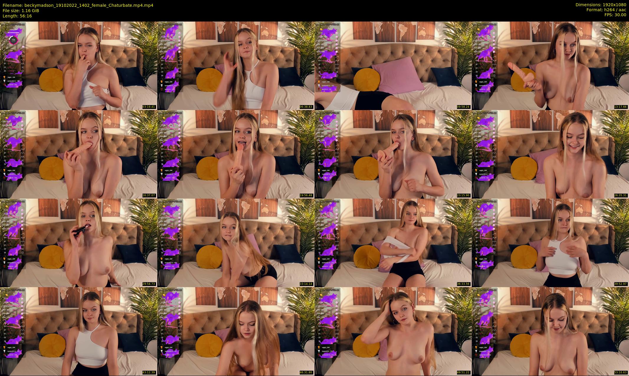 beckymadson — 57 minute Chaturbate female cam show recording, 1080p, Oct 19, 2022