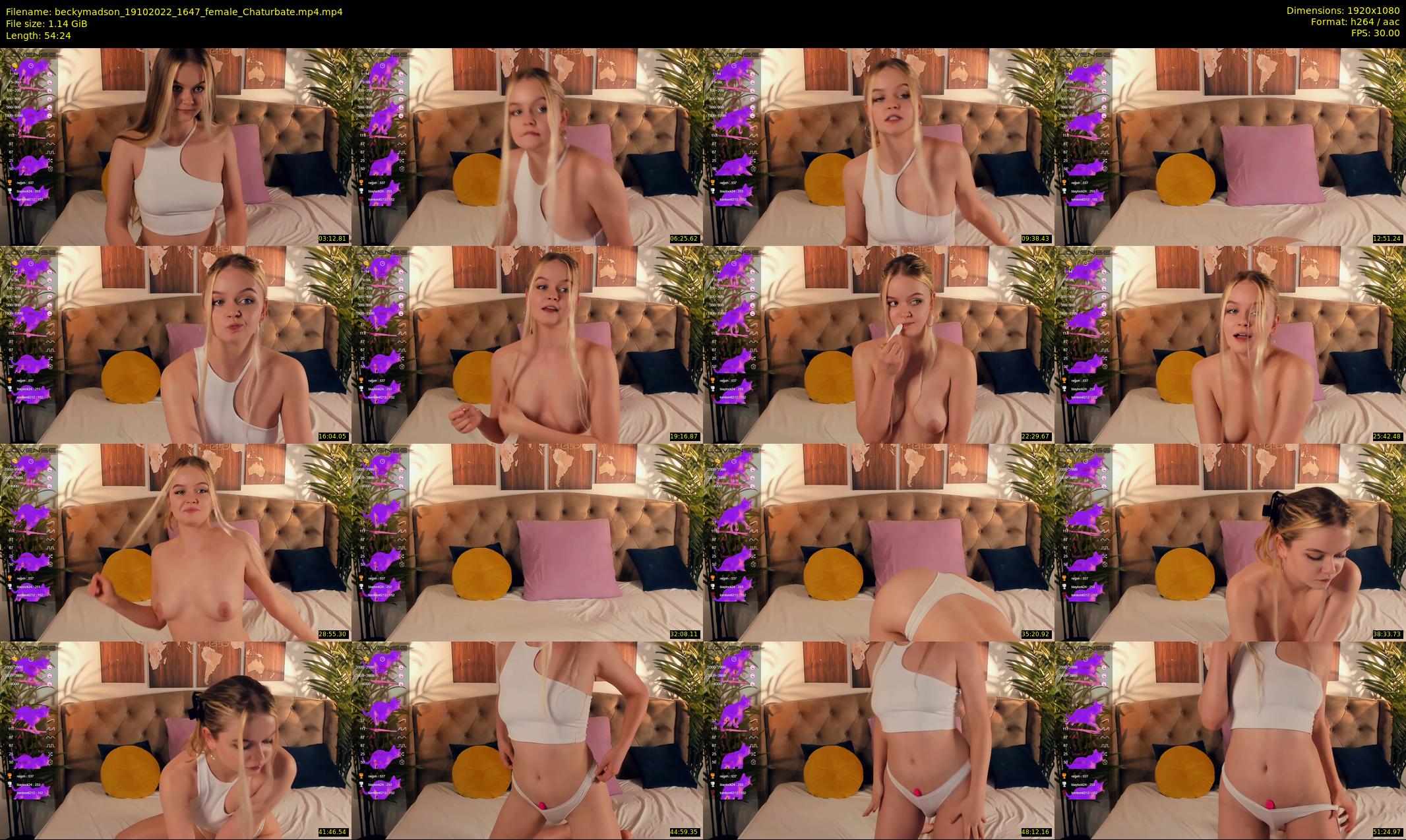 beckymadson — 55 minute Chaturbate female cam show recording, 1080p, Oct 19, 2022