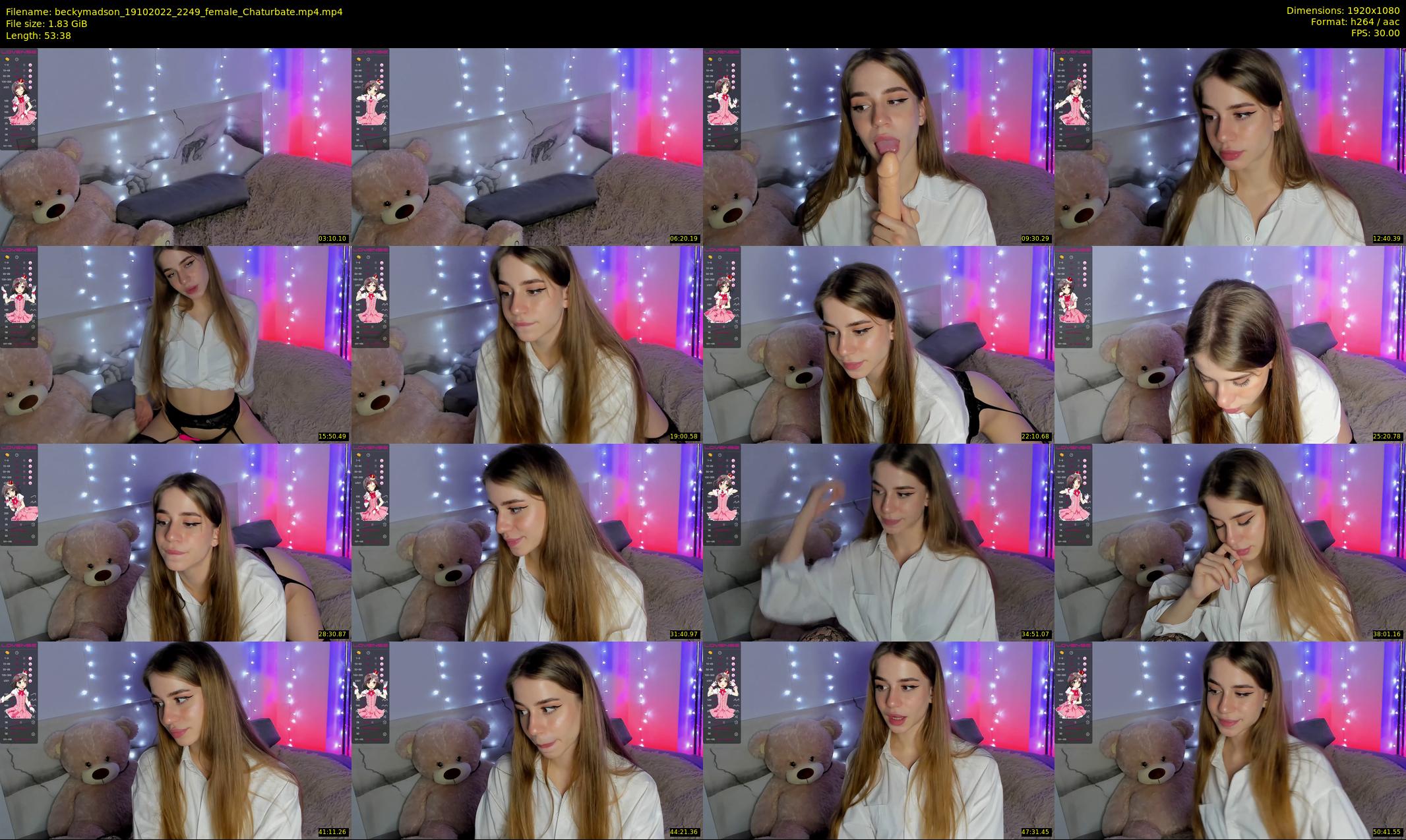 beckymadson — 54 minute Chaturbate female cam show recording, 1080p, Oct 19, 2022