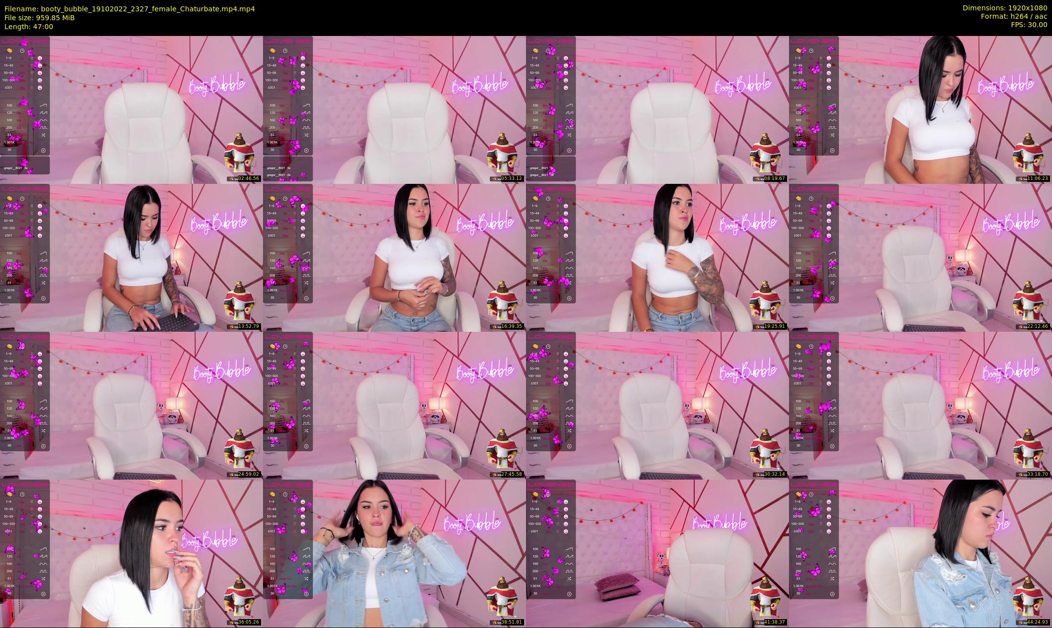 booty_bubble — 47 minute Chaturbate female cam show recording, 1080p, Oct 19, 2022