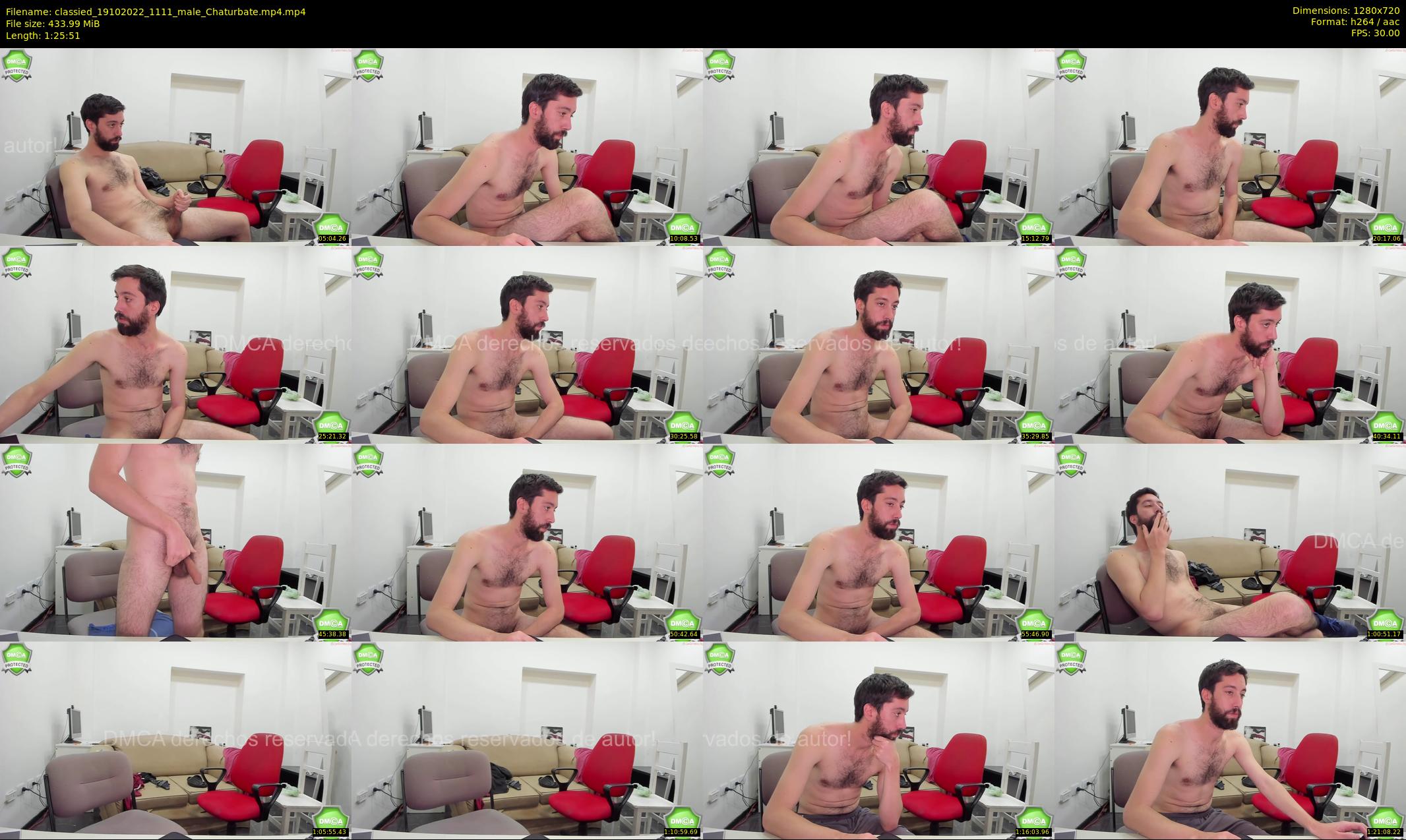 classied — 86 minute Chaturbate male cam show recording, 720p, Oct 19, 2022