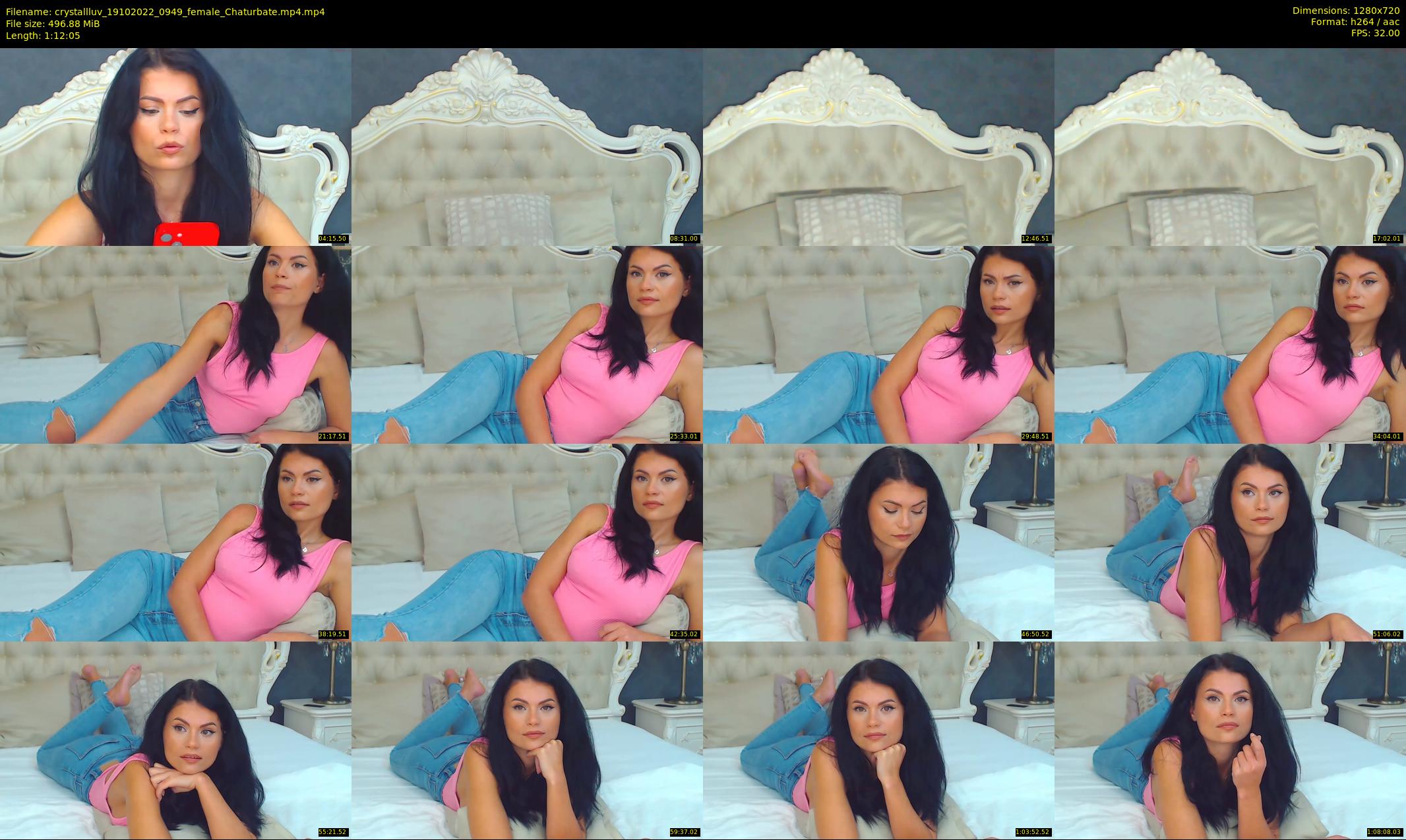 crystallluv — 73 minute Chaturbate female cam show recording, 720p, Oct 19, 2022