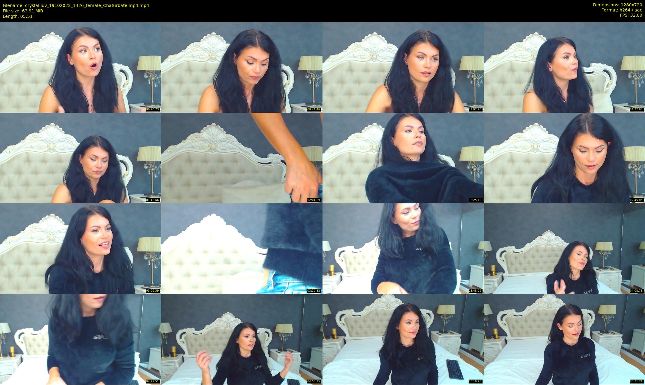 crystallluv — 6 minute Chaturbate female cam show recording, 720p, Oct 19, 2022