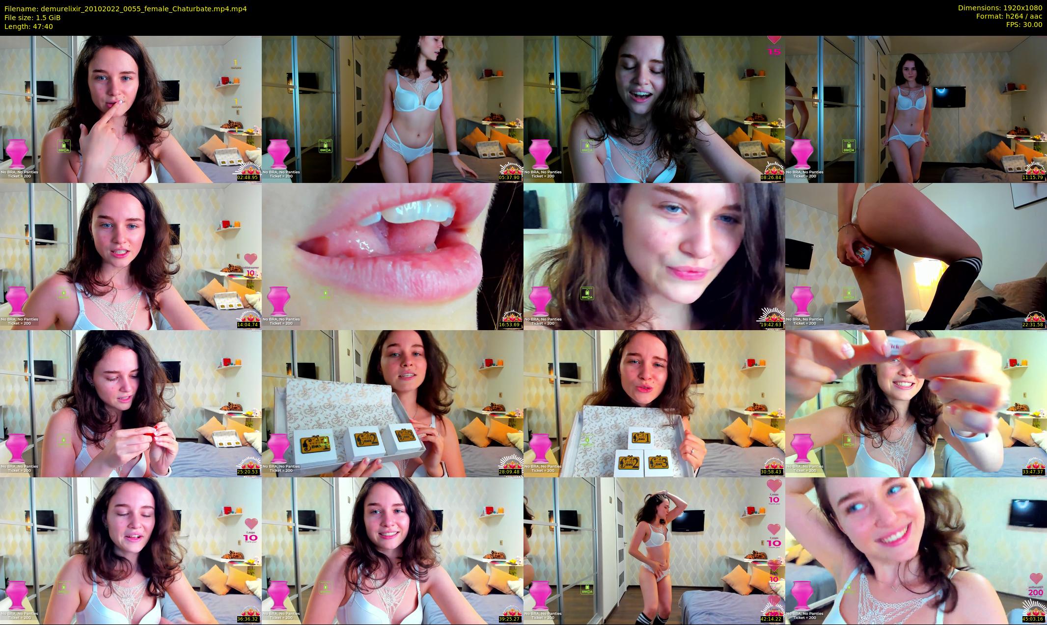 demurelixir — 48 minute Chaturbate female cam show recording, 1080p, Oct 20, 2022