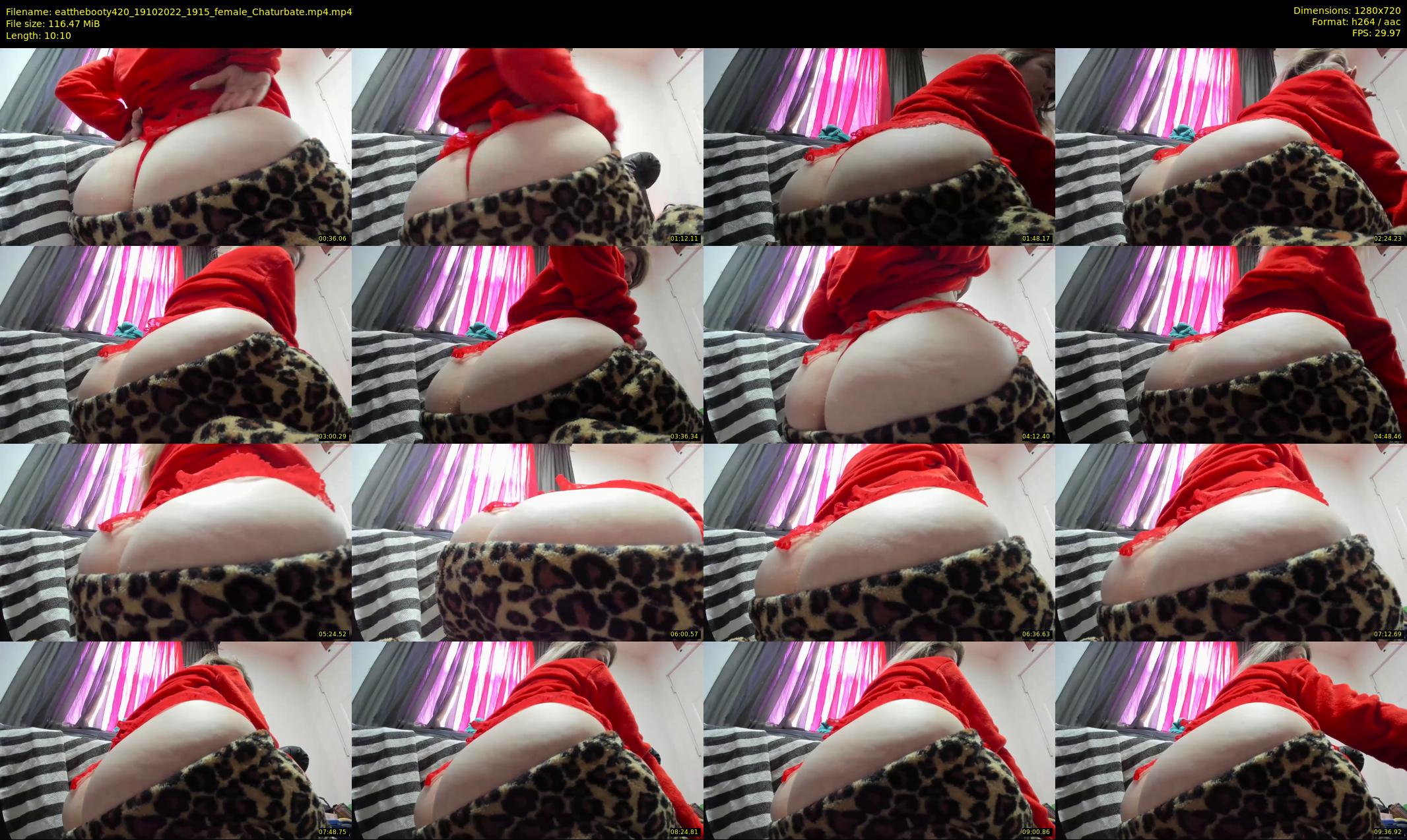 eatthebooty420 — 11 minute Chaturbate female cam show recording, 720p, Oct 19, 2022