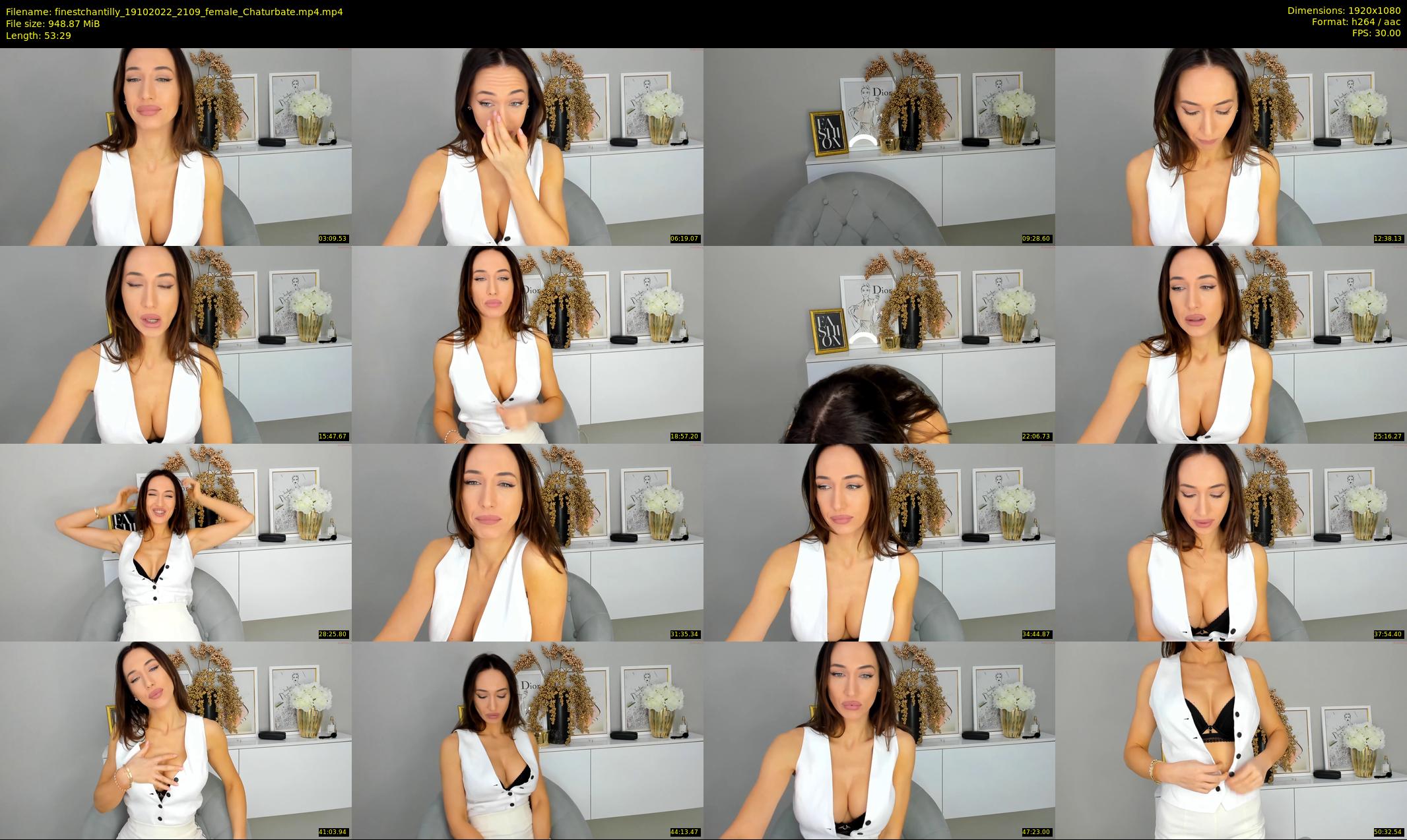 finestchantilly — 54 minute Chaturbate female cam show recording, 1080p, Oct 19, 2022