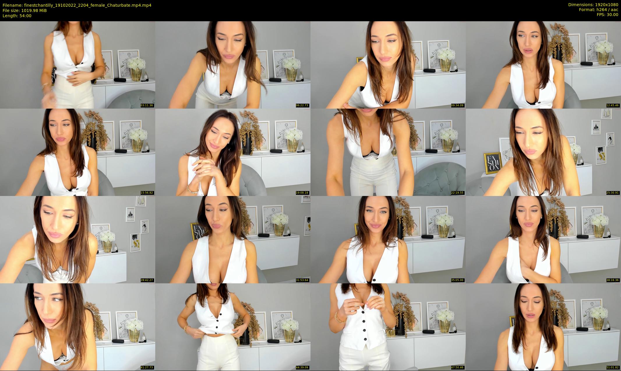 finestchantilly — 54 minute Chaturbate female cam show recording, 1080p, Oct 19, 2022