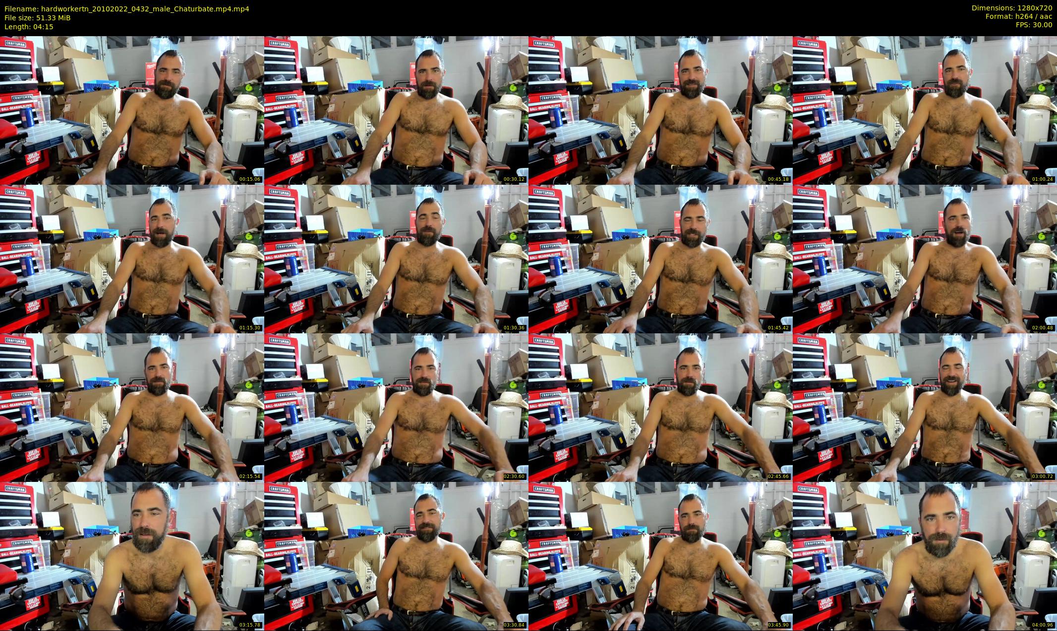 hardworkertn — 5 minute Chaturbate male cam show recording, 720p, Oct 20, 2022
