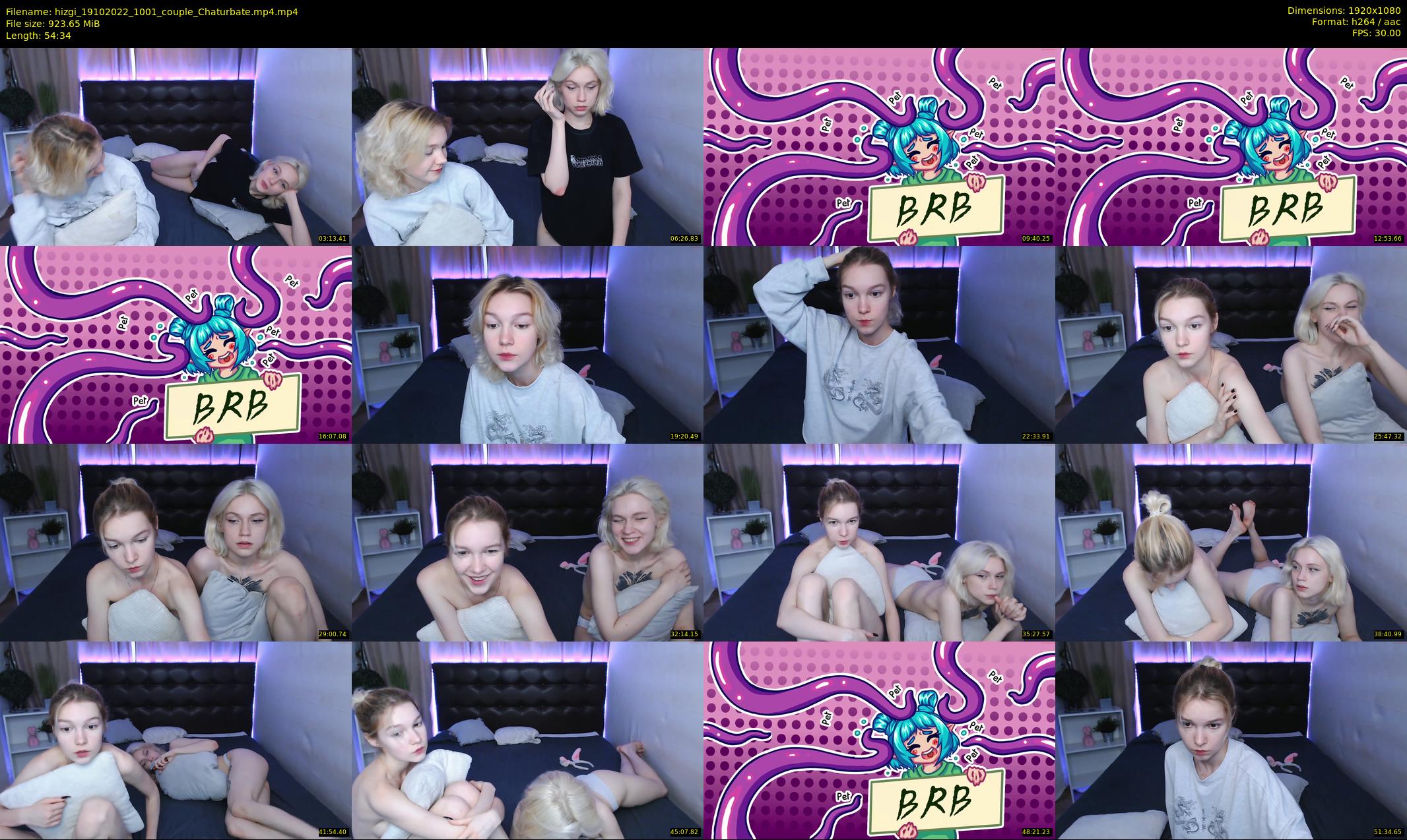 hizgi — 55 minute Chaturbate couple cam show recording, 1080p, Oct 19, 2022