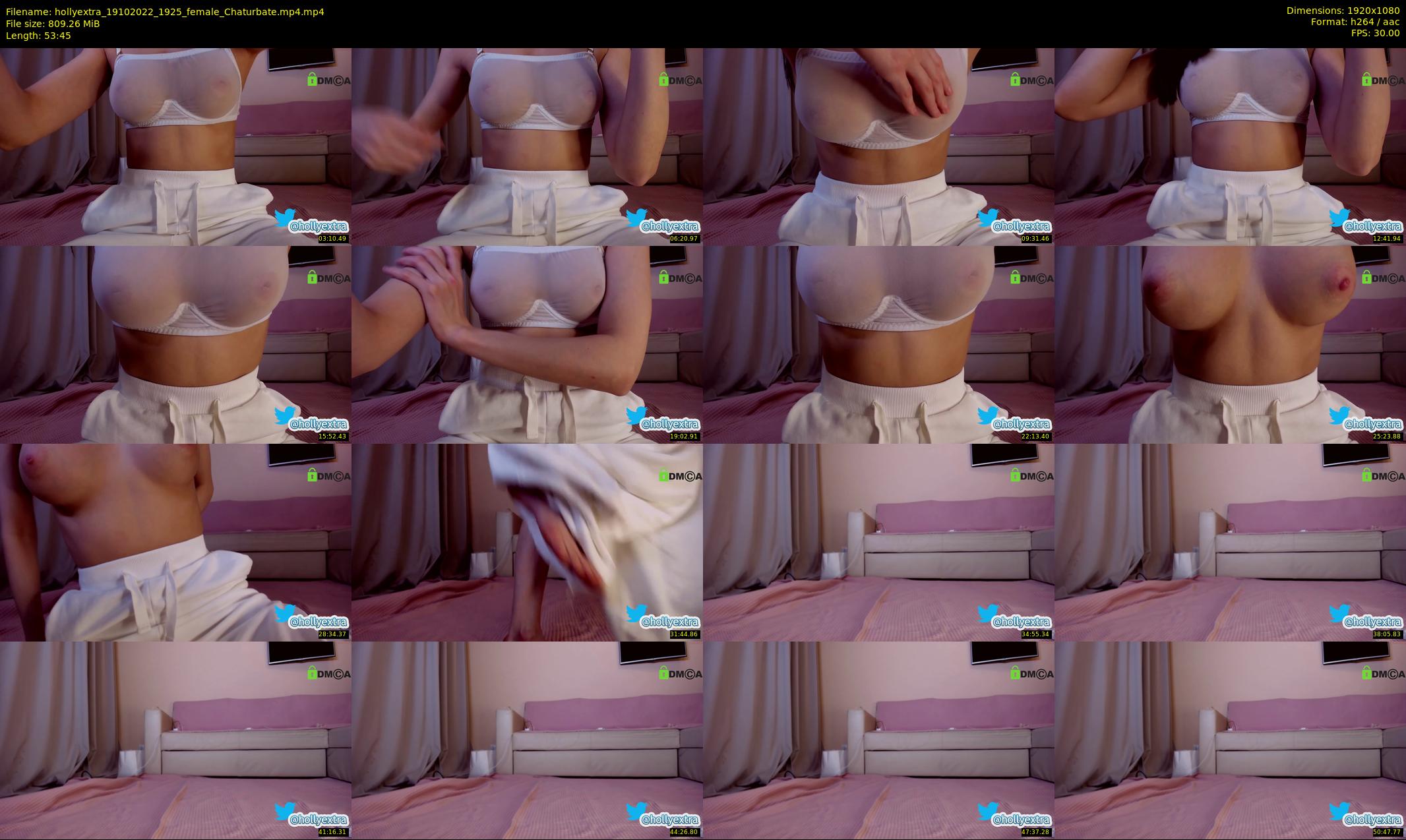 hollyextra — 54 minute Chaturbate female cam show recording, 1080p, Oct 19, 2022