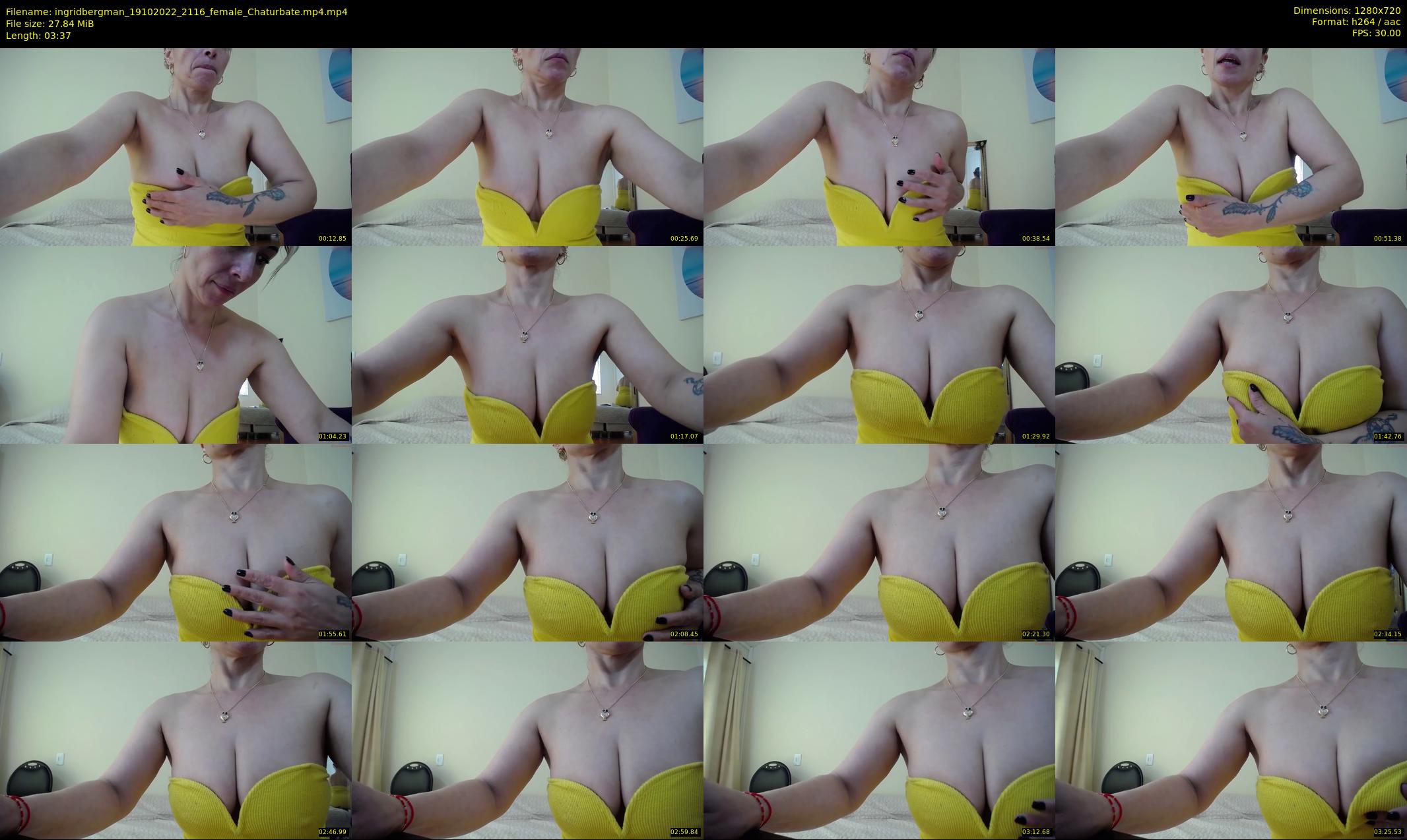 ingridbergman — 4 minute Chaturbate female cam show recording, 720p, Oct 19, 2022