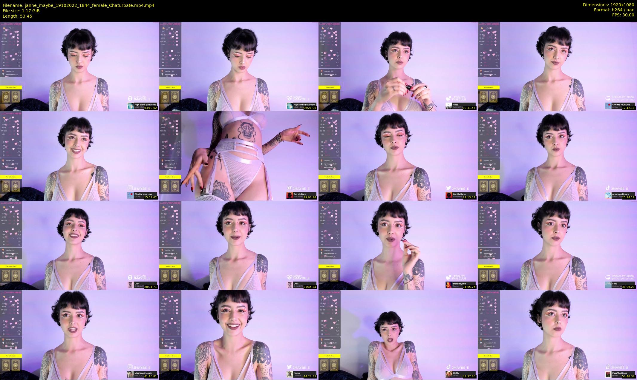 janne_maybe — 54 minute Chaturbate female cam show recording, 1080p, Oct 19, 2022