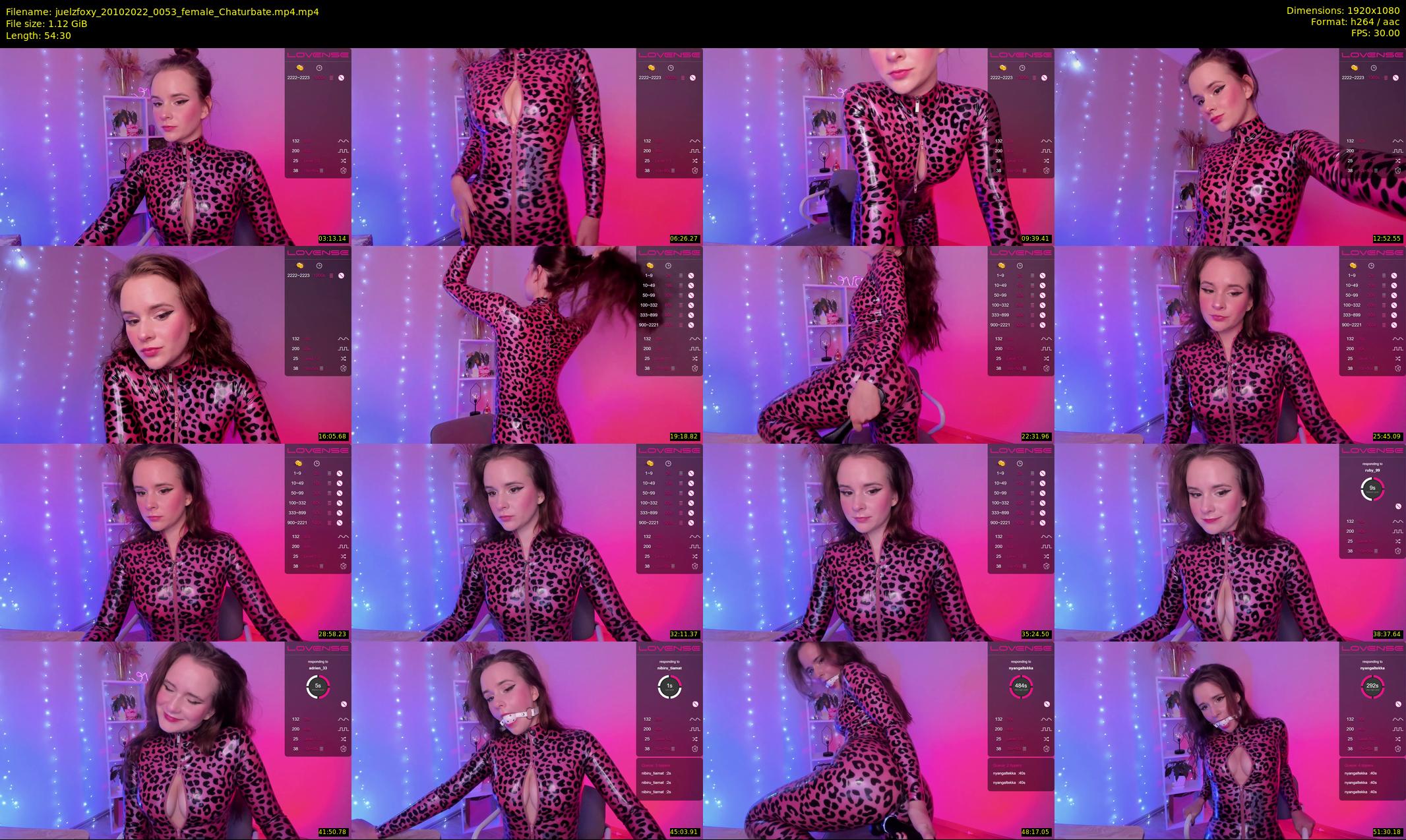 juelzfoxy — 55 minute Chaturbate female cam show recording, 1080p, Oct 20, 2022