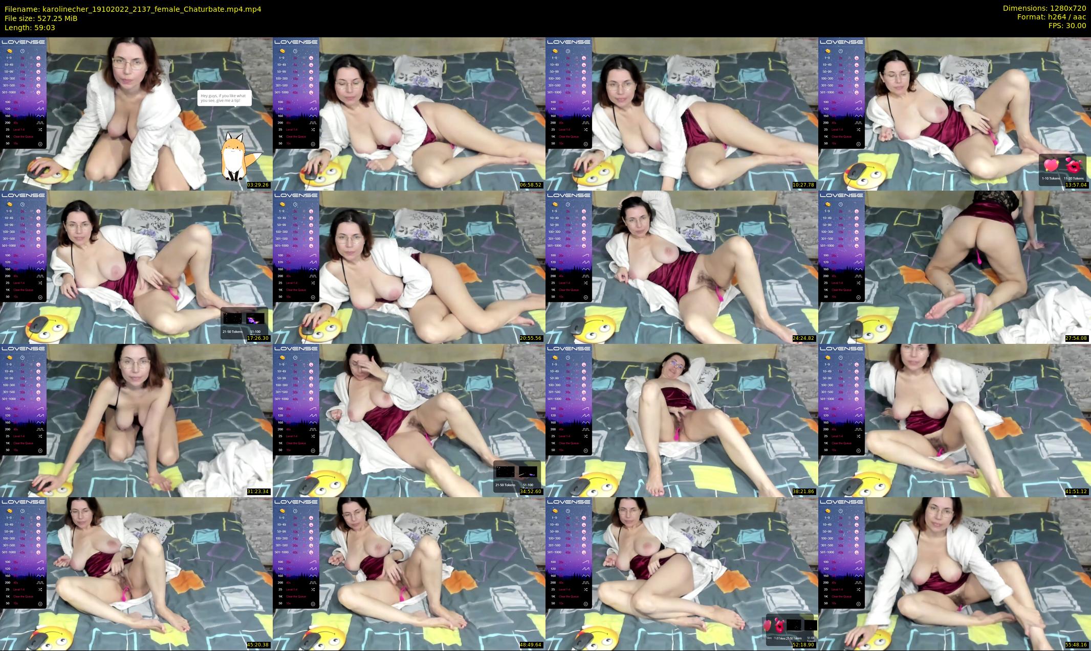 karolinecher — 60 minute Chaturbate female cam show recording, 720p, Oct 19, 2022