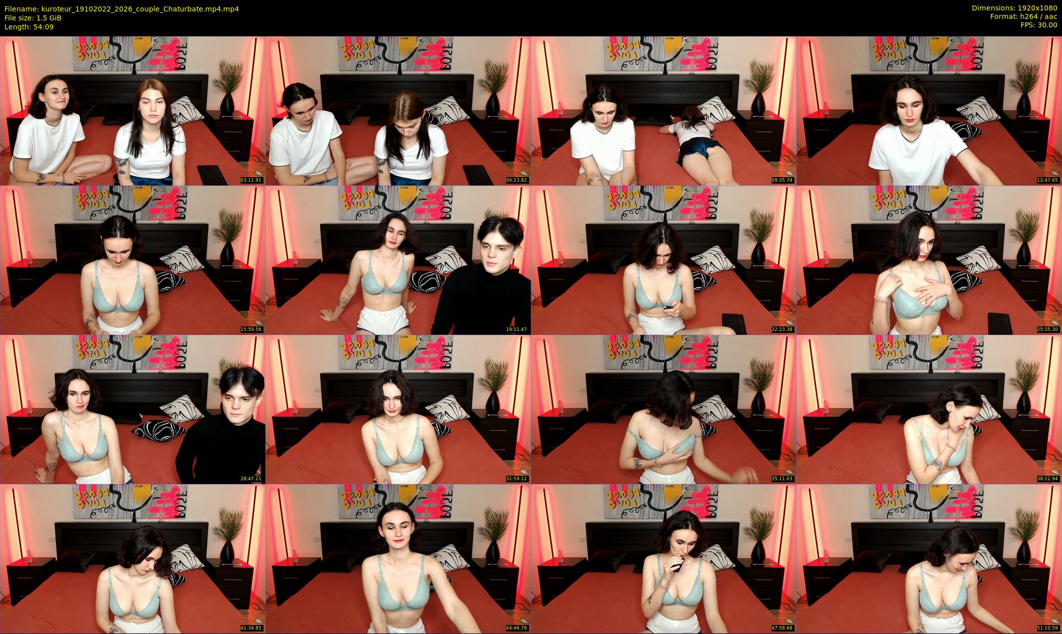 kuroteur — 55 minute Chaturbate couple cam show recording, 1080p, Oct 19, 2022