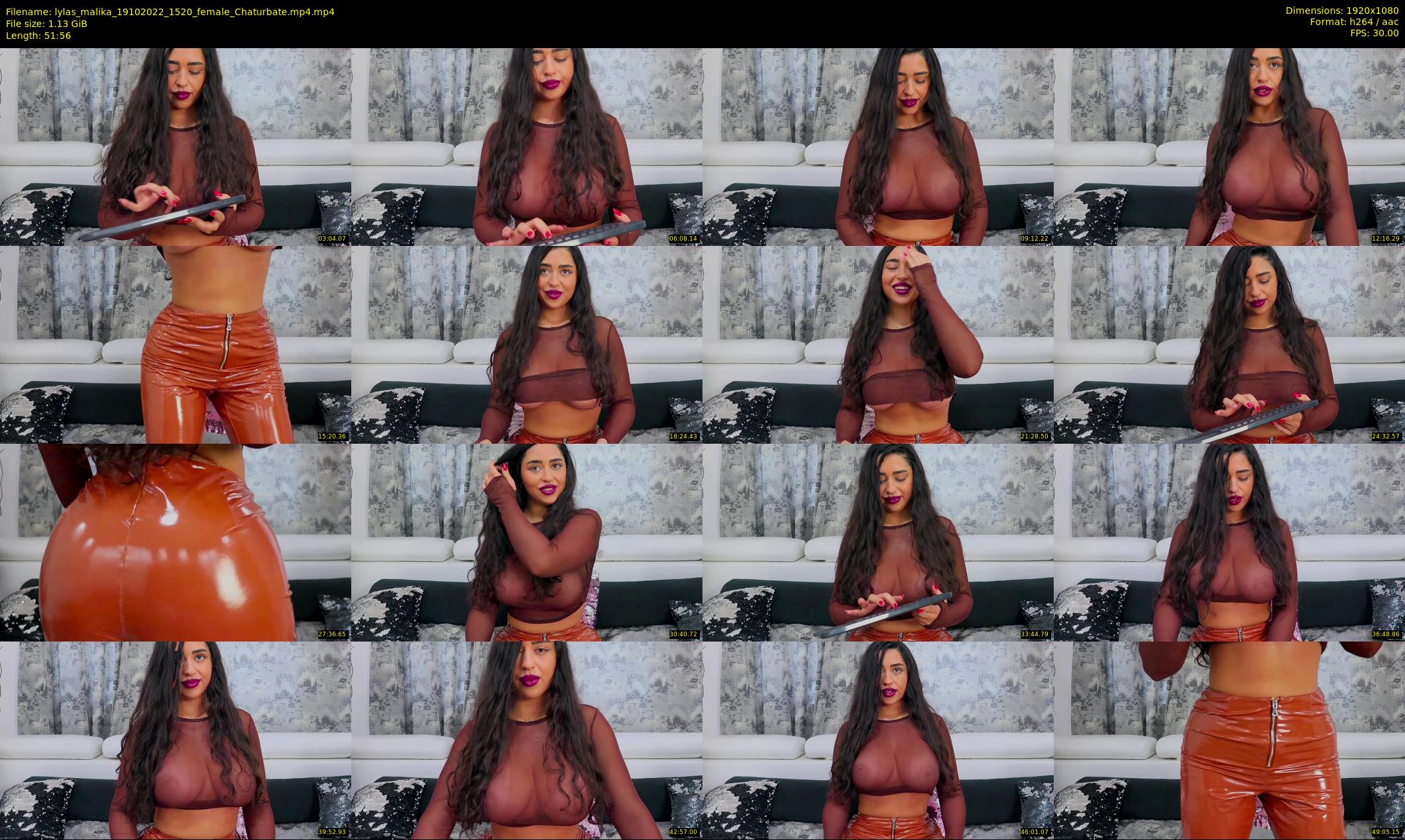 lylas_malika — 52 minute Chaturbate female cam show recording, 1080p, Oct 19, 2022