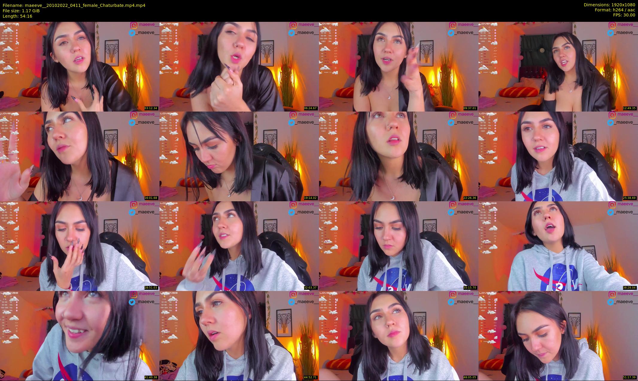 maeeve_ — 55 minute Chaturbate female cam show recording, 1080p, Oct 20, 2022