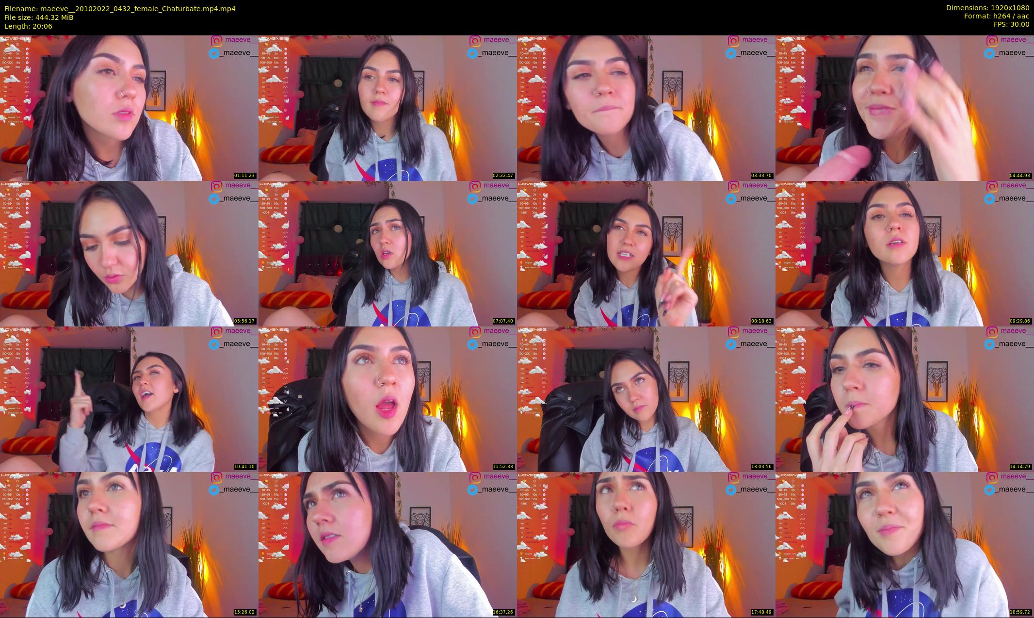 maeeve_ — 21 minute Chaturbate female cam show recording, 1080p, Oct 20, 2022