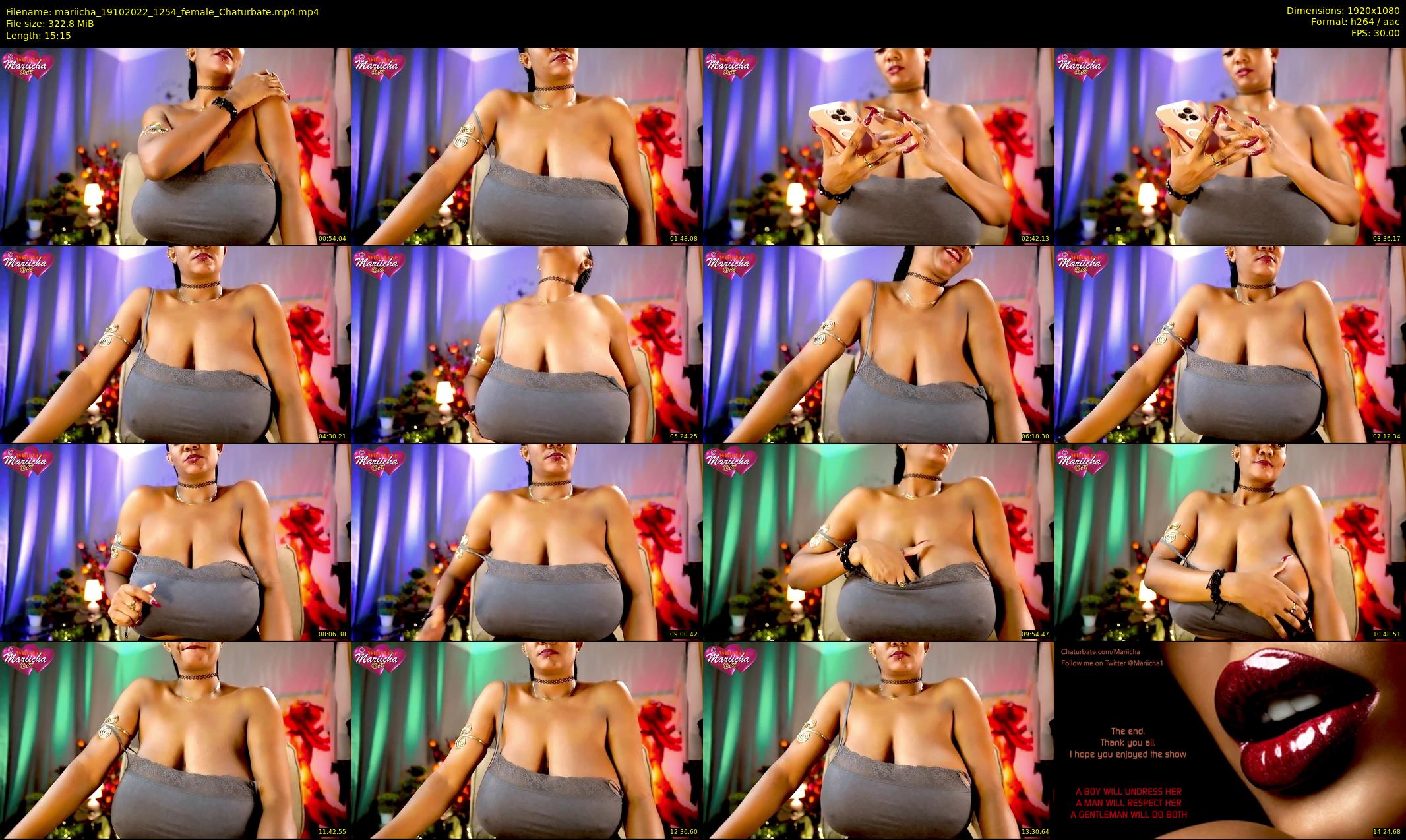 mariicha — 16 minute Chaturbate female cam show recording, 1080p, Oct 19, 2022