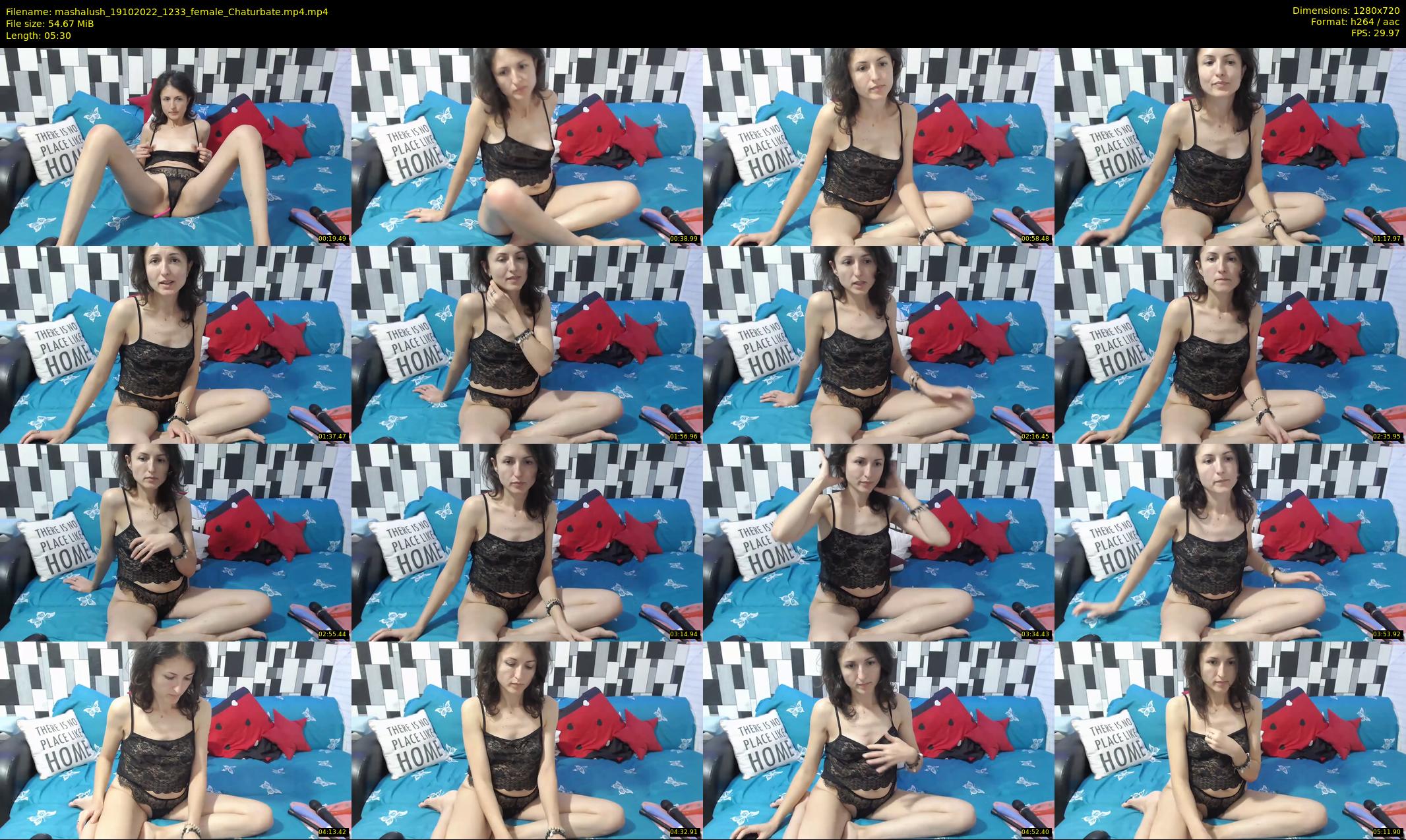 mashalush — 6 minute Chaturbate female cam show recording, 720p, Oct 19, 2022