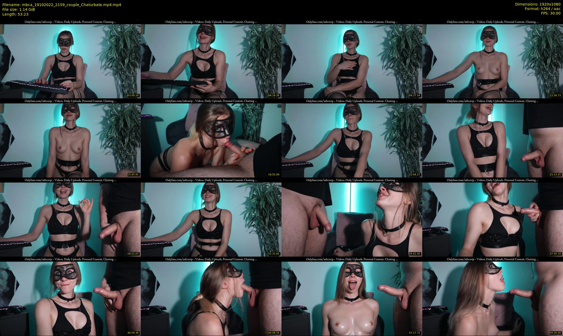 mbca — 54 minute Chaturbate couple cam show recording, 1080p, Oct 19, 2022