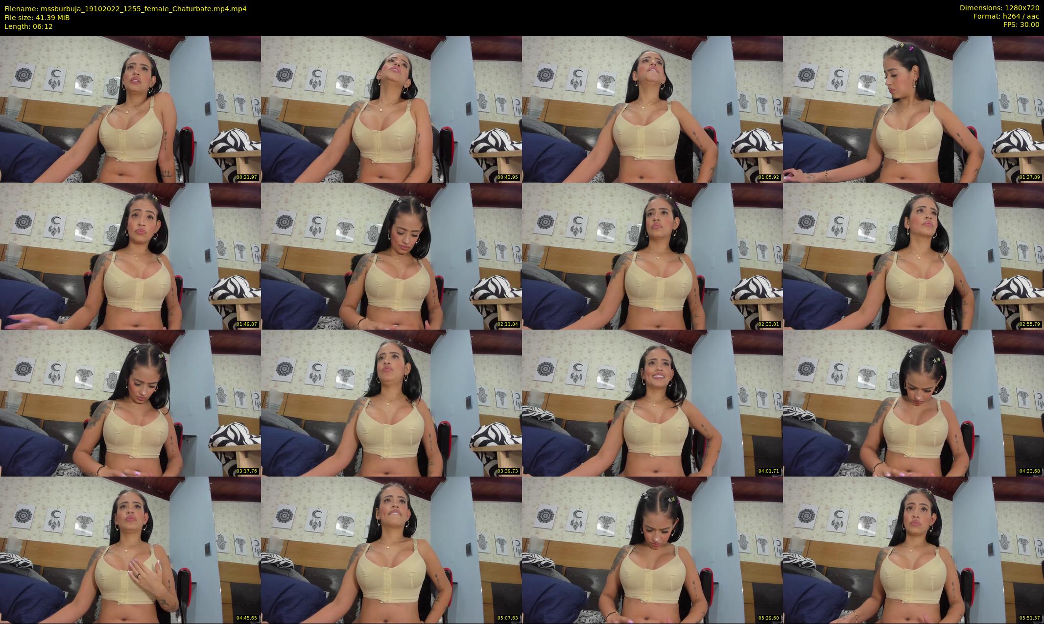mssburbuja — 7 minute Chaturbate female cam show recording, 720p, Oct 19, 2022