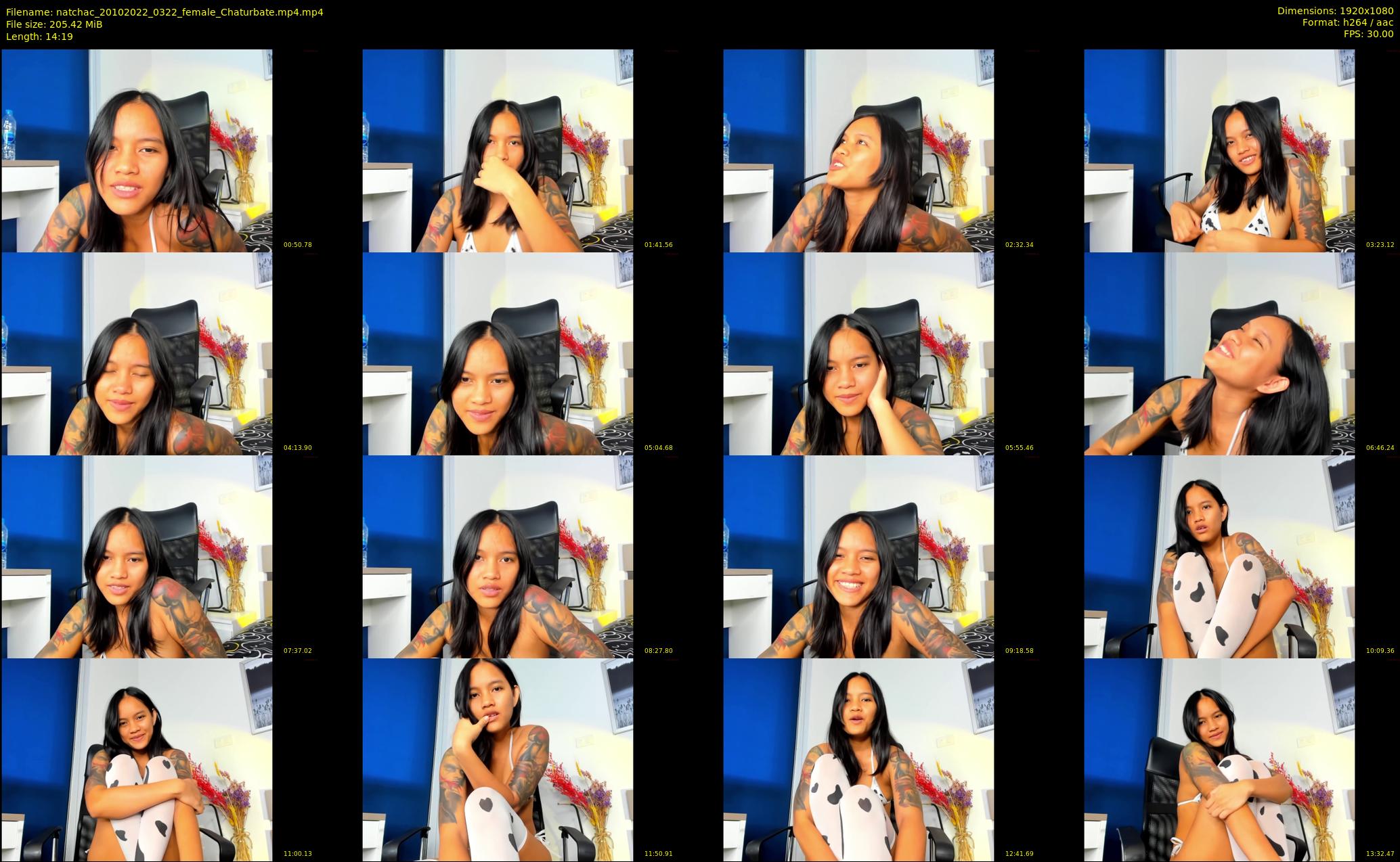 natchac — 15 minute Chaturbate female cam show recording, 1080p, Oct 20, 2022