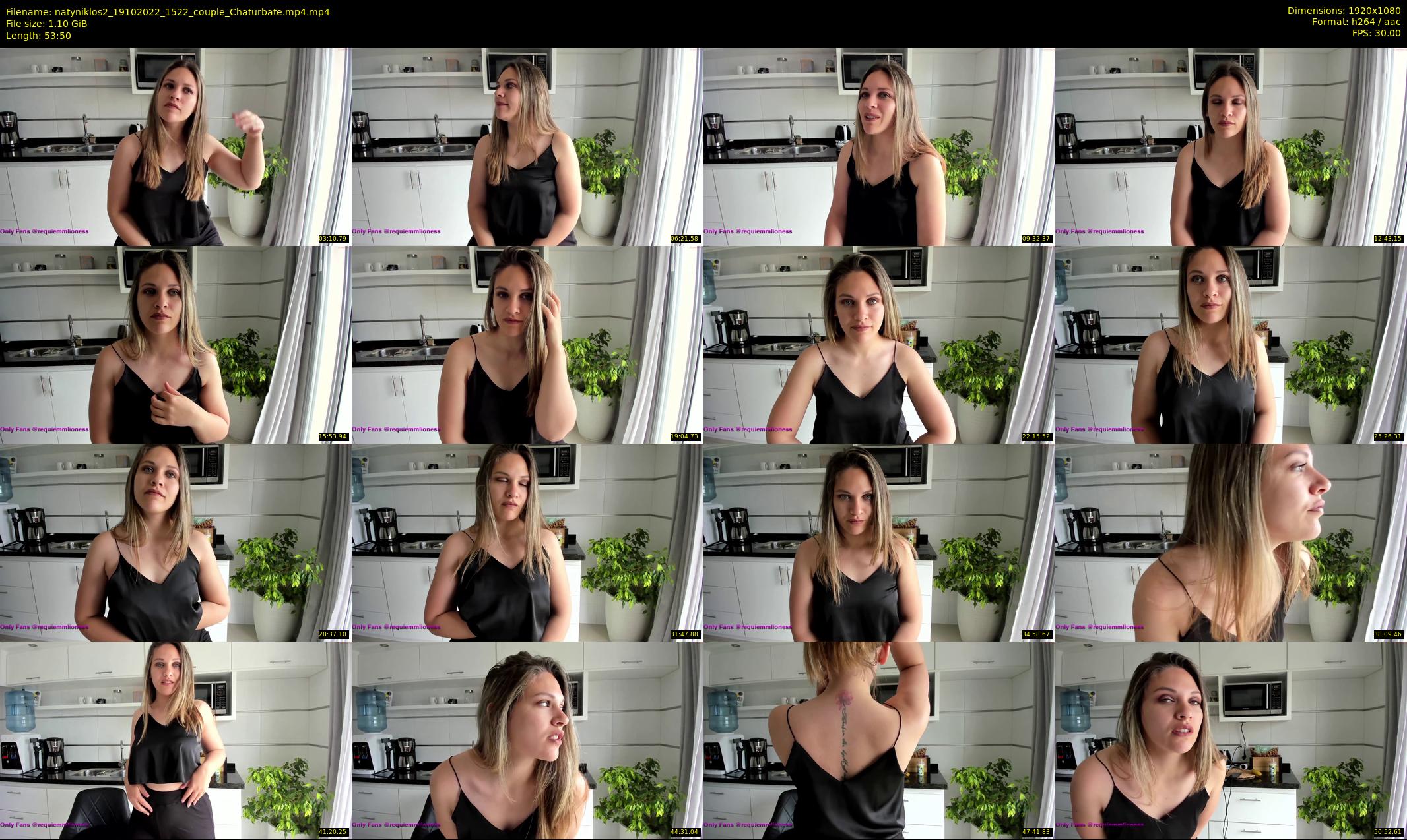 natyniklos2 — 54 minute Chaturbate couple cam show recording, 1080p, Oct 19, 2022