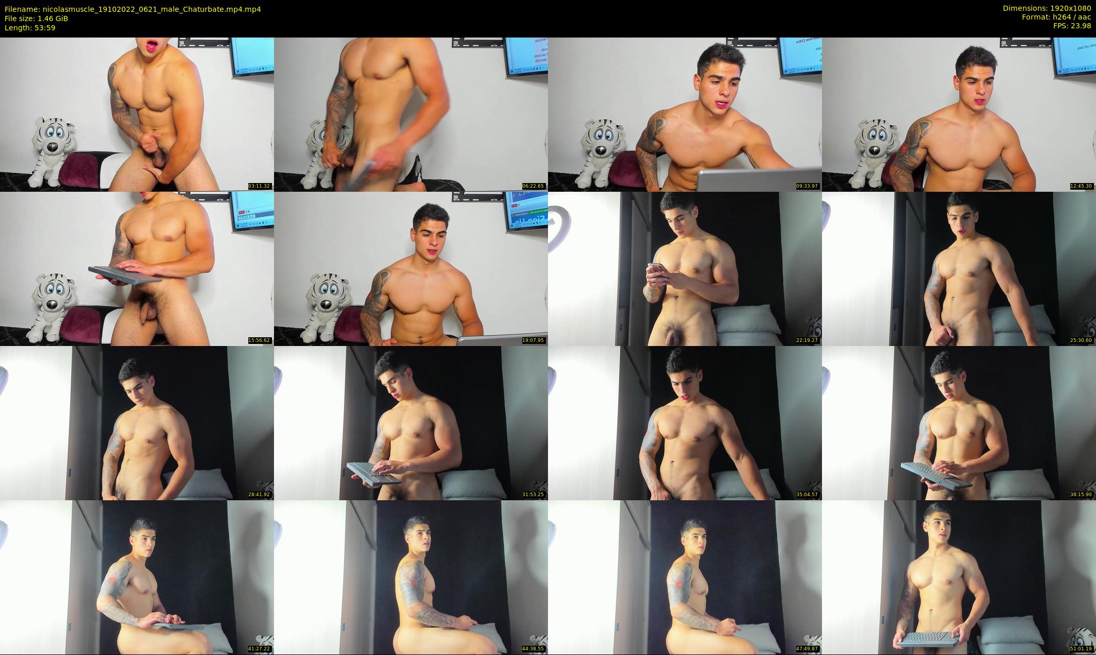 nicolasmuscle — 54 minute Chaturbate male cam show recording, 1080p, Oct 19, 2022