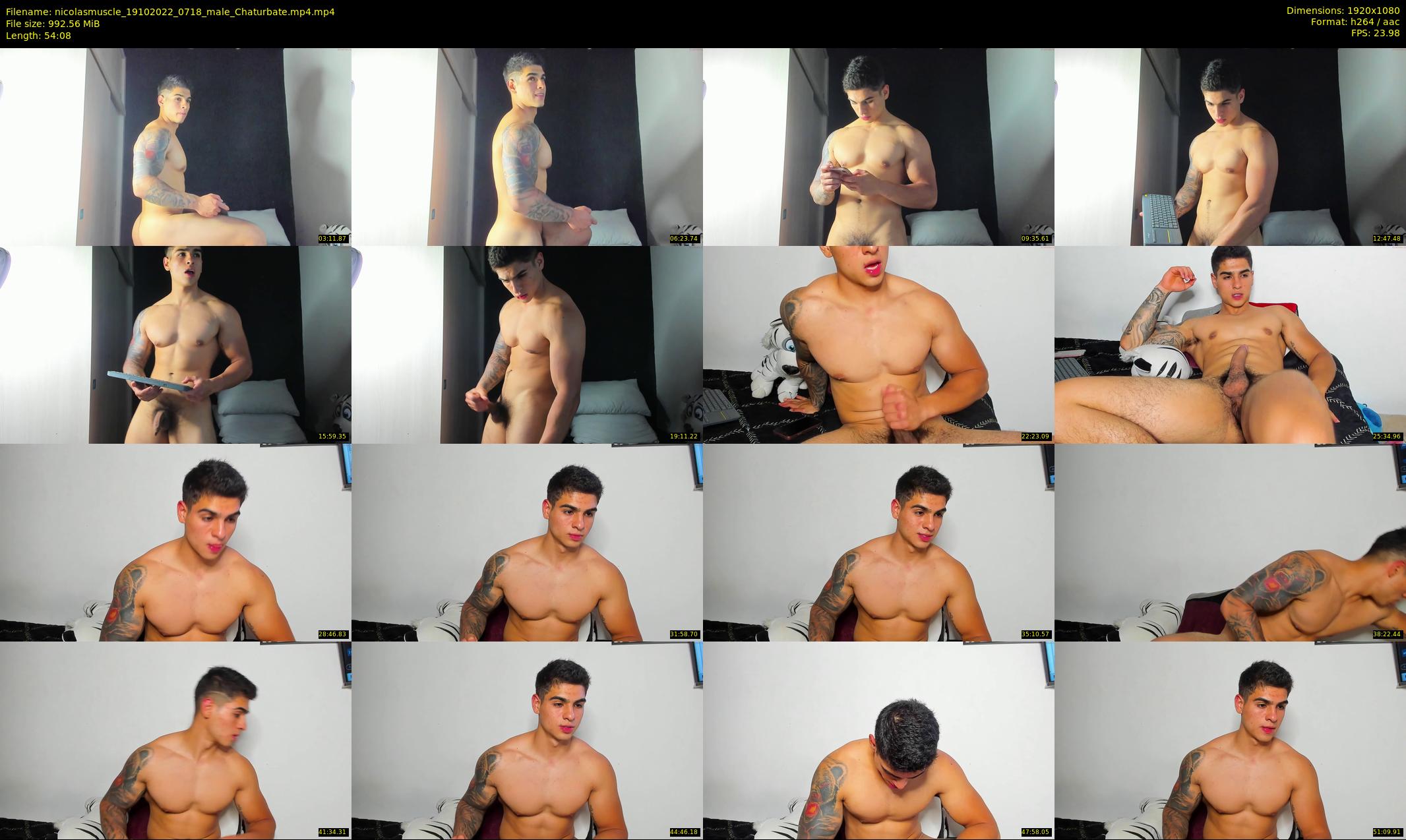 nicolasmuscle — 55 minute Chaturbate male cam show recording, 1080p, Oct 19, 2022
