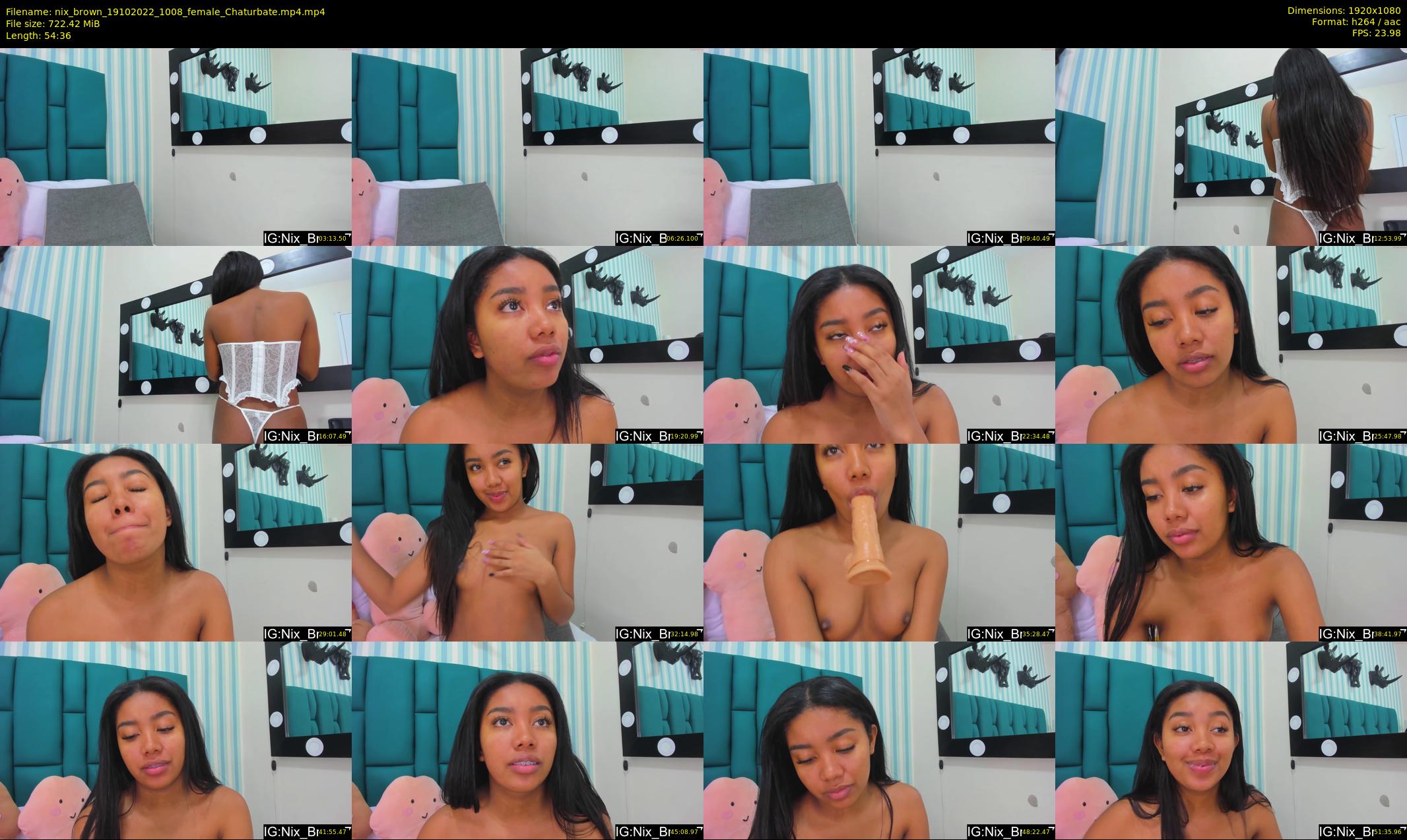 nix_brown — 55 minute Chaturbate female cam show recording, 1080p, Oct 19, 2022