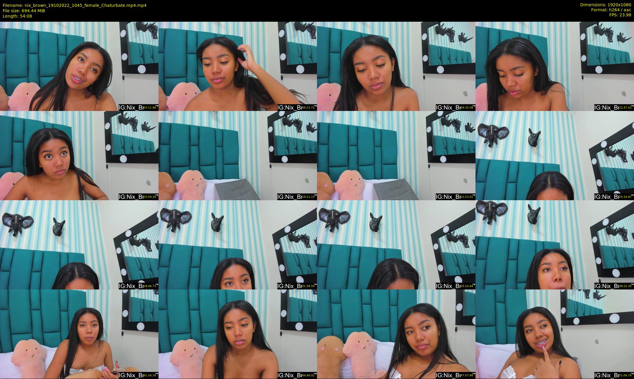 nix_brown — 55 minute Chaturbate female cam show recording, 1080p, Oct 19, 2022