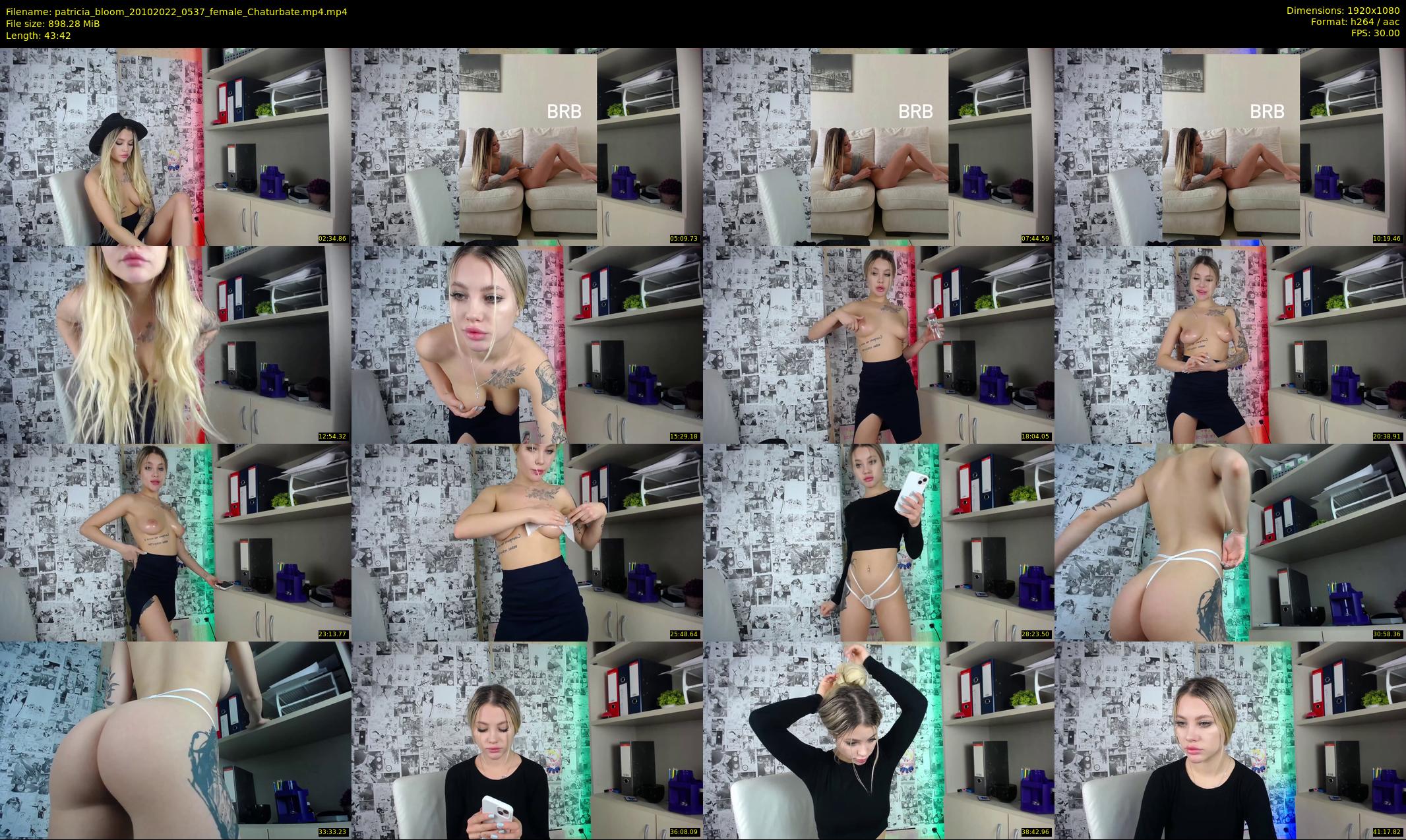 patricia_bloom — 44 minute Chaturbate female cam show recording, 1080p, Oct 20, 2022