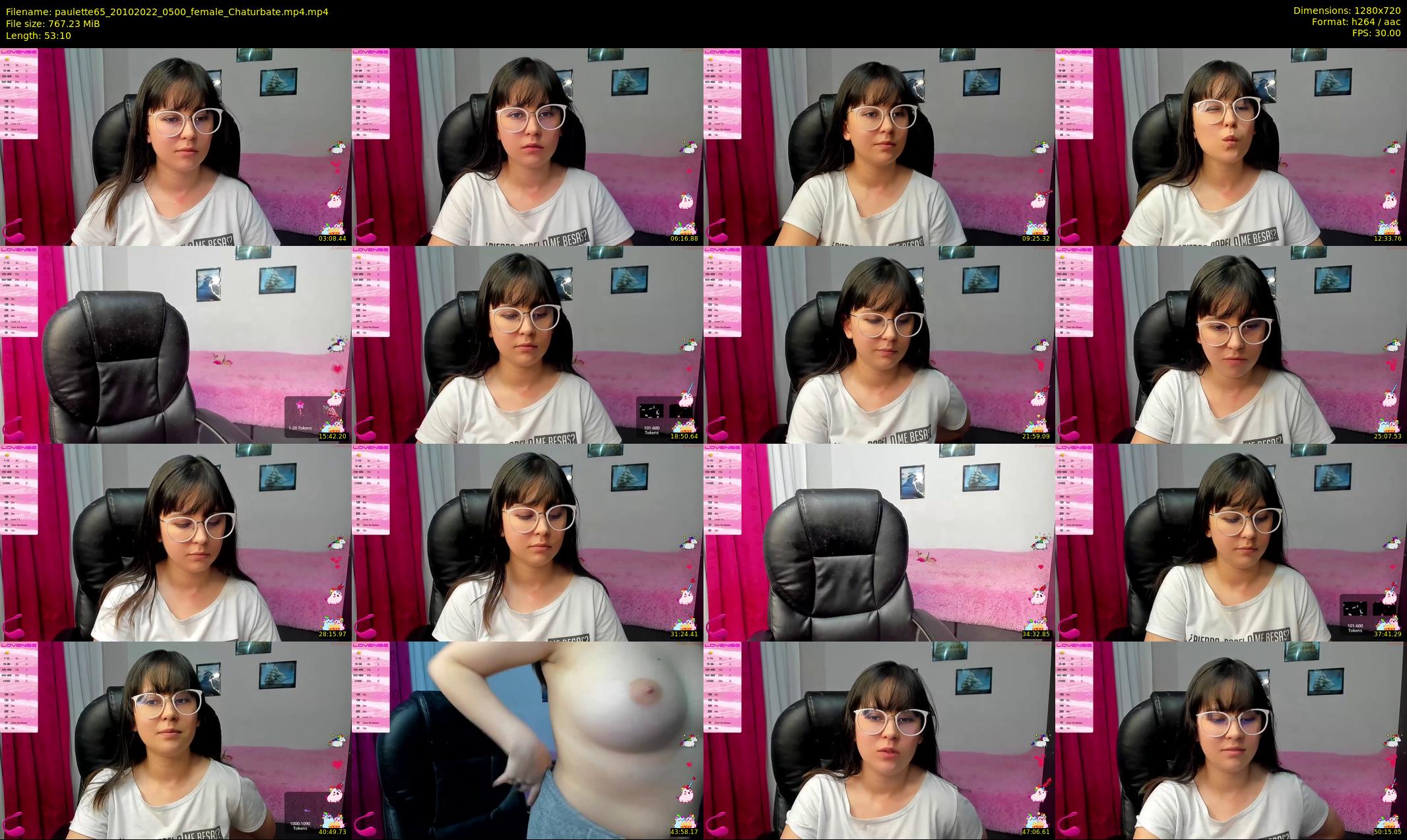 paulette65 — 54 minute Chaturbate female cam show recording, 720p, Oct 20, 2022